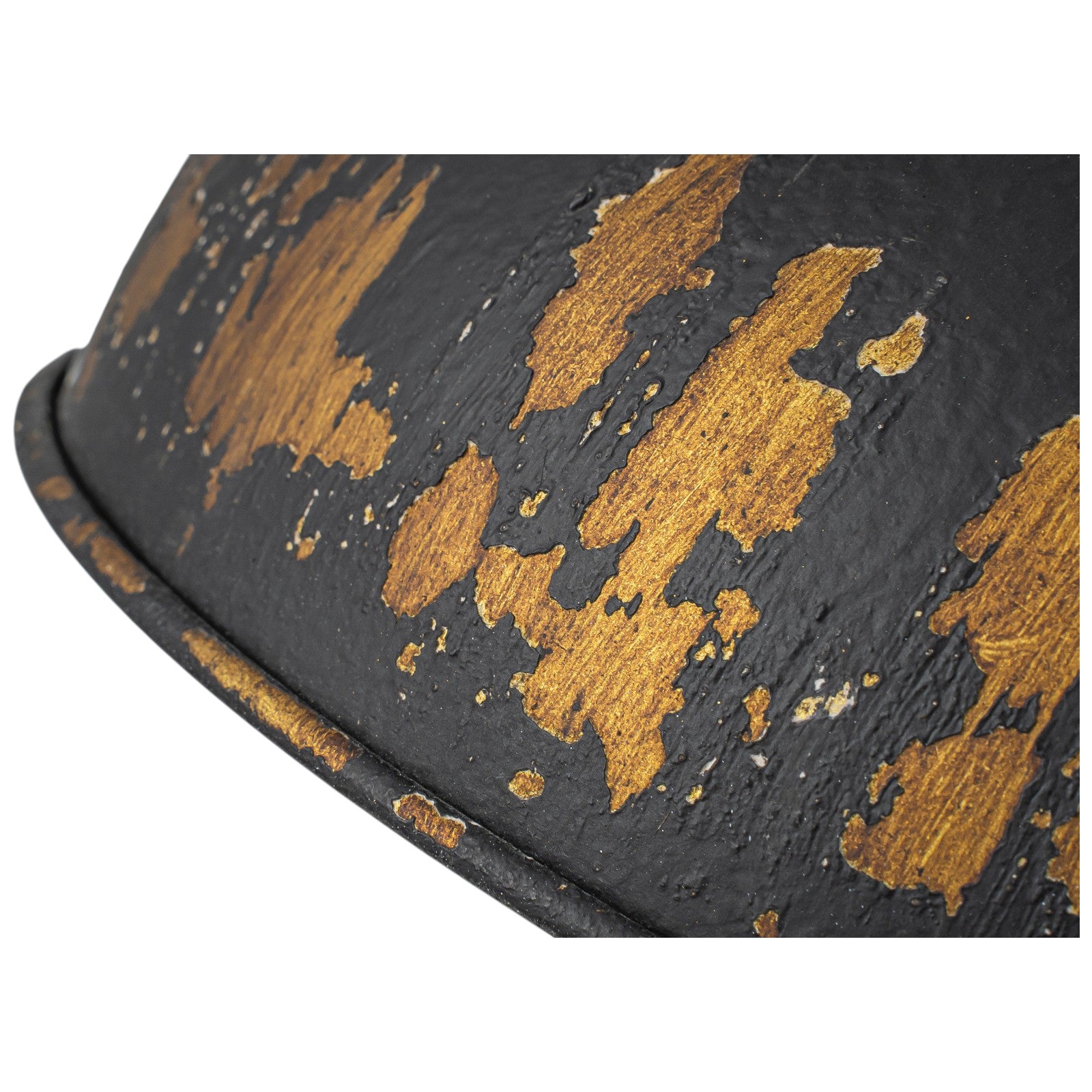 Glowlings 1-Light Industrial Antique Gold Distressing Small Dome Pendant Light Island Light