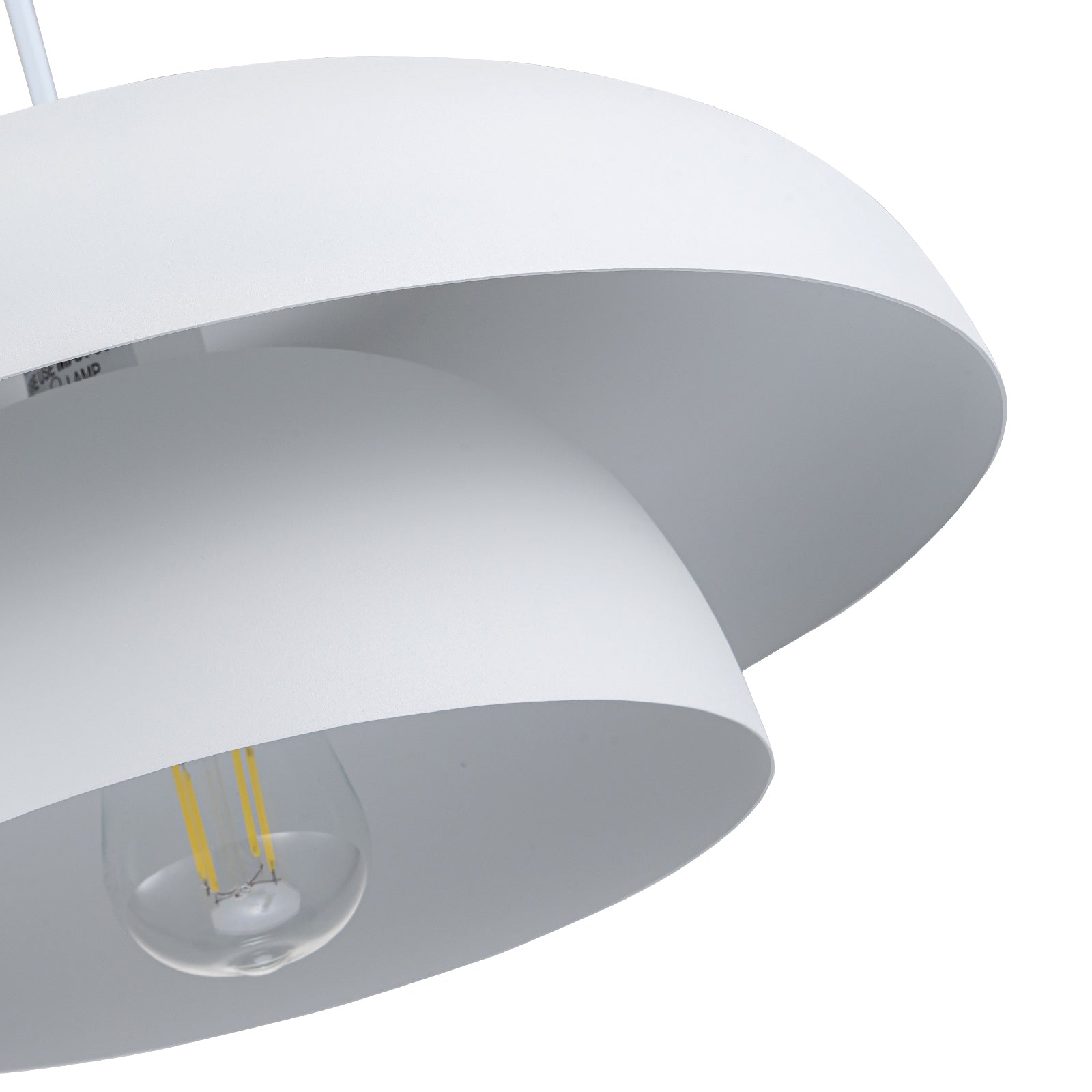 Glowlings 1-Light Modern 16"Wide 2-Tier Large Hanging Dome Pendant Light Kitchen Island Lighting
