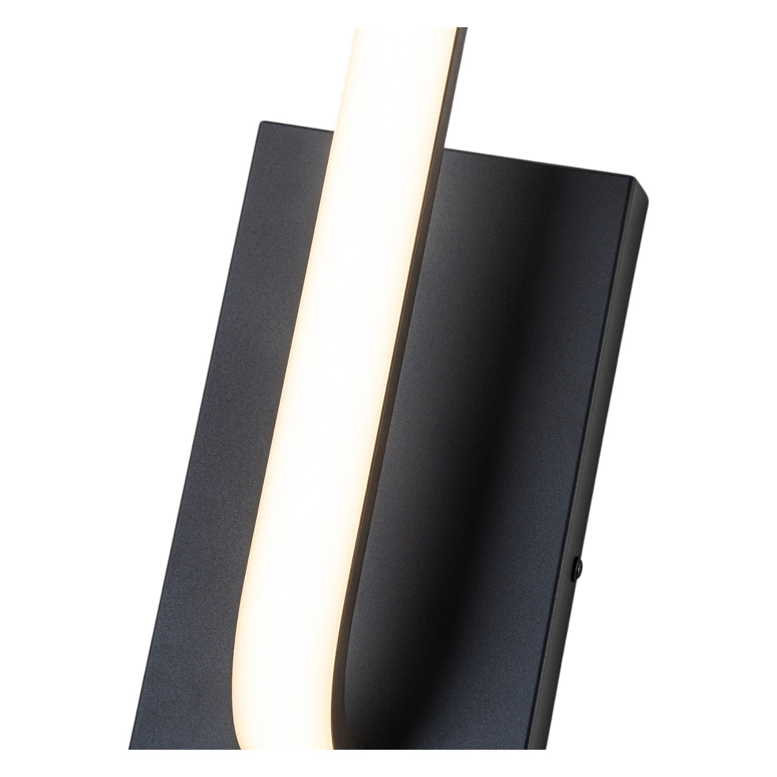 Glowlings 1-Light Minimalist Matte Black Linear Warm White 3000K LED Wall Sconce