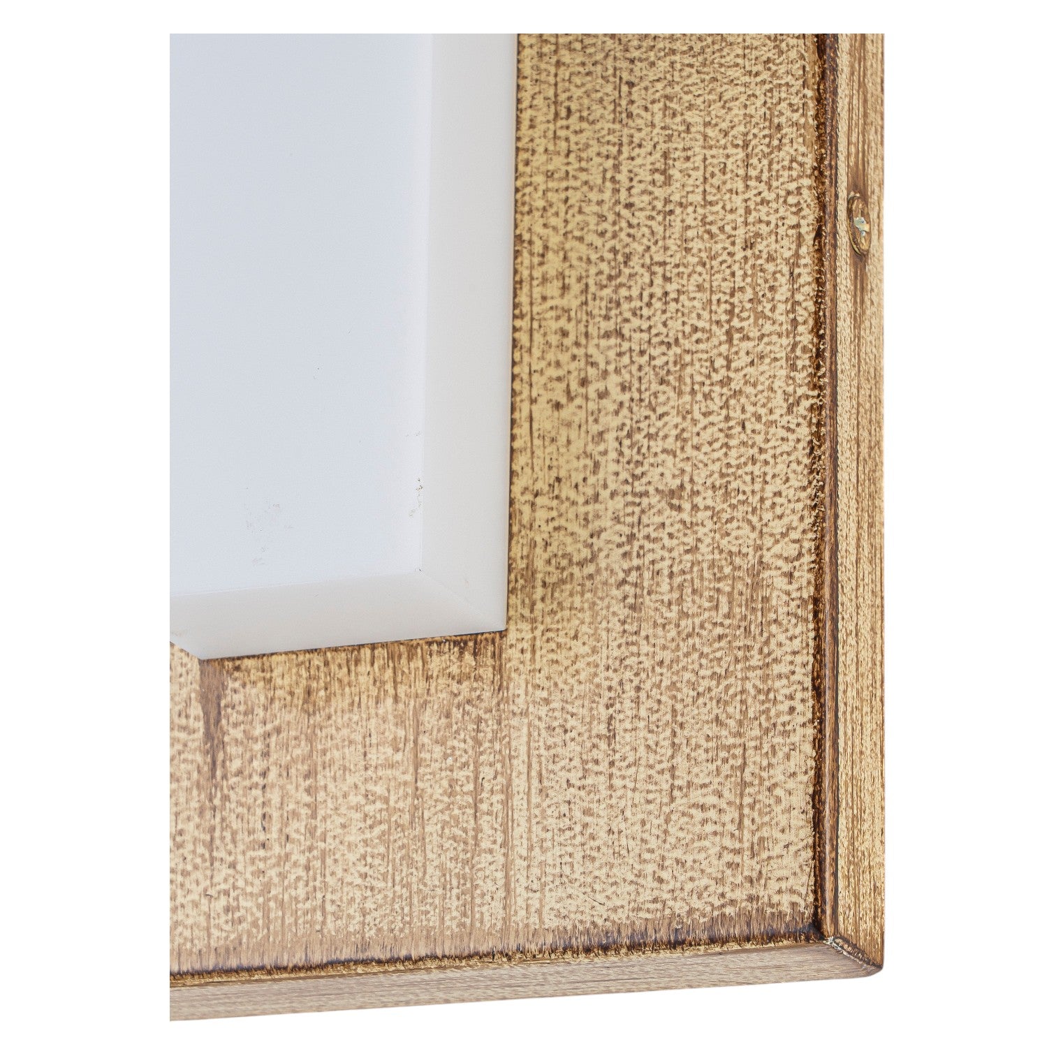 Glowlings 1-Light Modern Farmhouse 17"High Linear Weathered Wood Finish Outdoor LED Wall Sconce