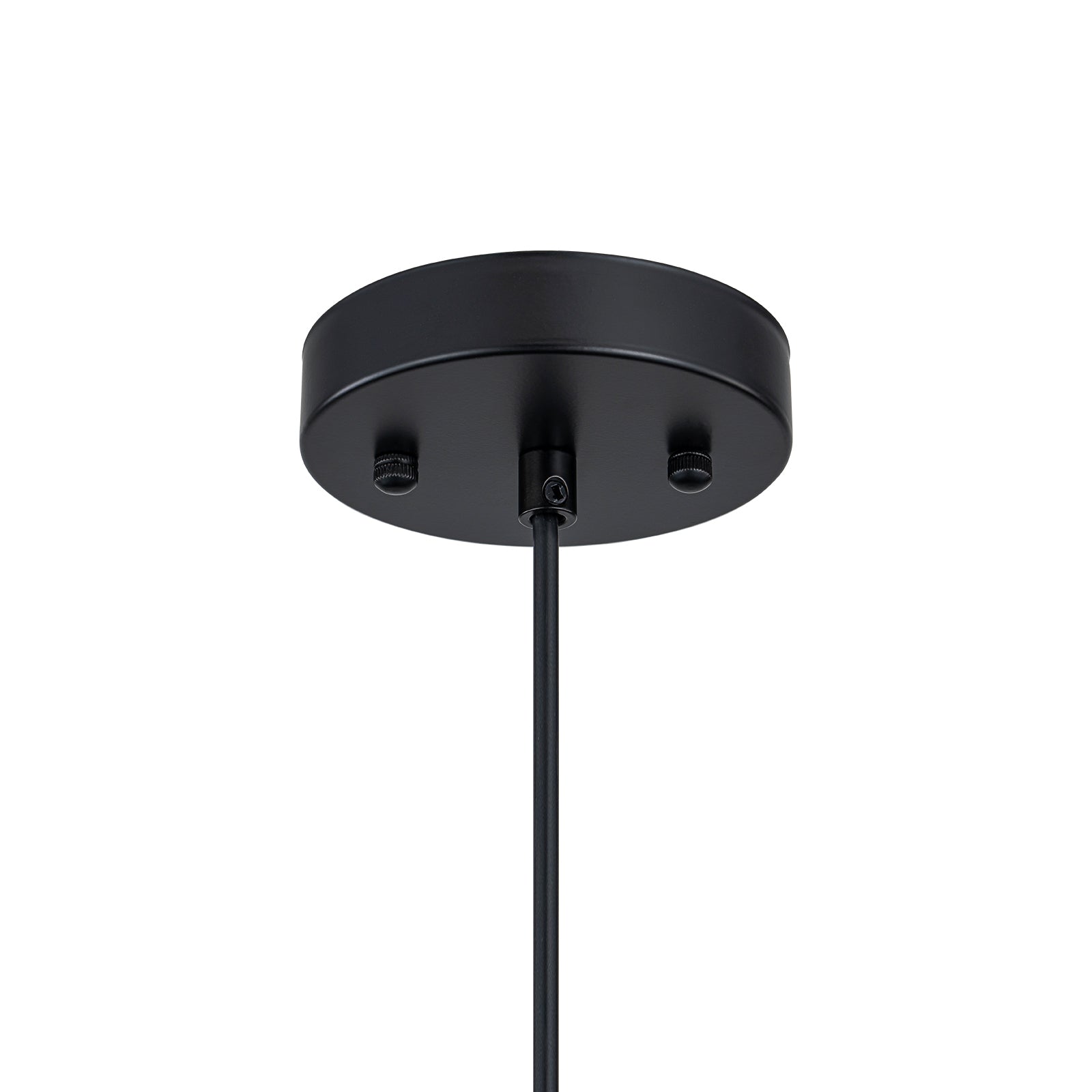 Glowlings 1-Light Modern 16"Wide Handmade Painted Textured Black Dome Pendant Light