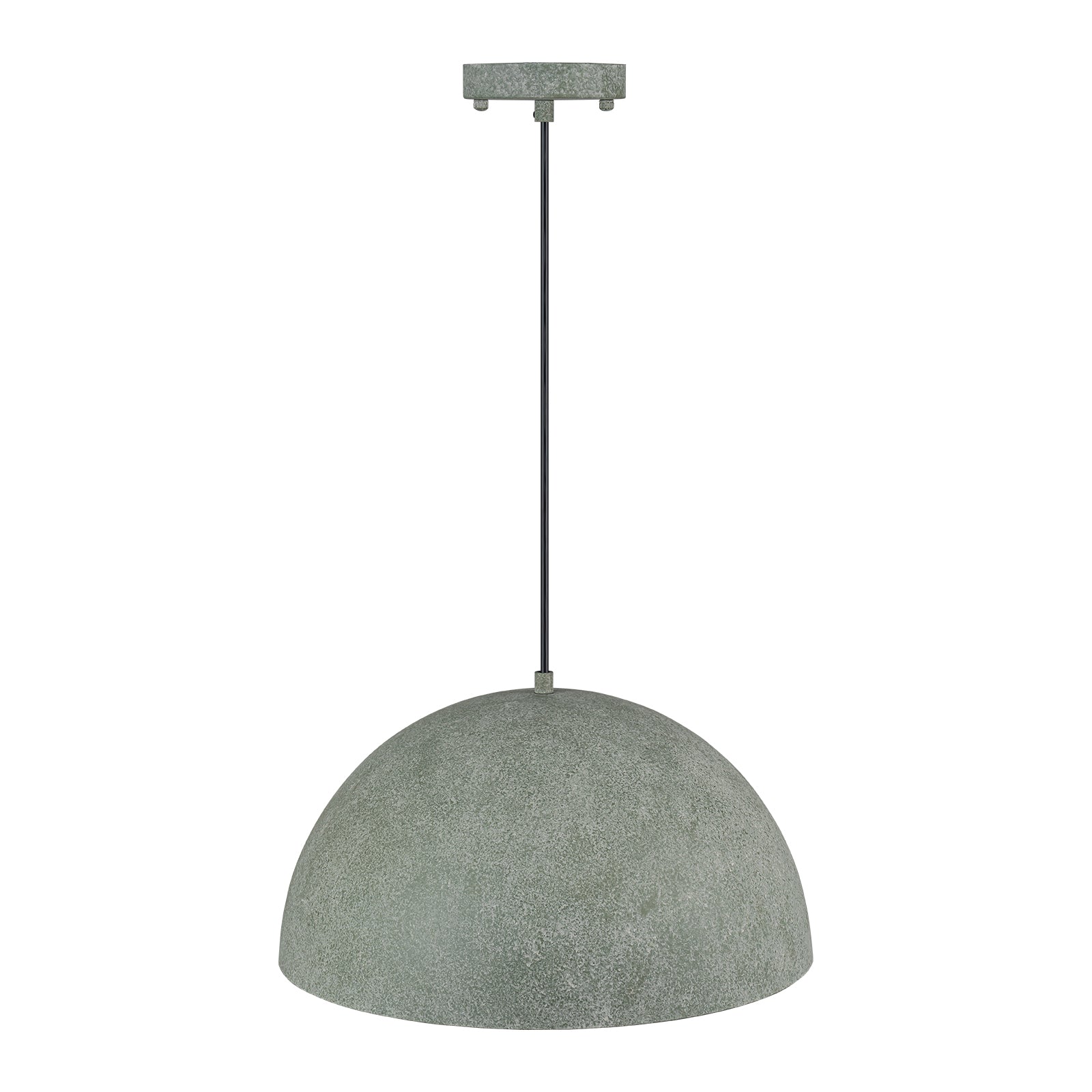 Glowlings 1-Light Modern Textured Green Dome Pendant Light Island Light