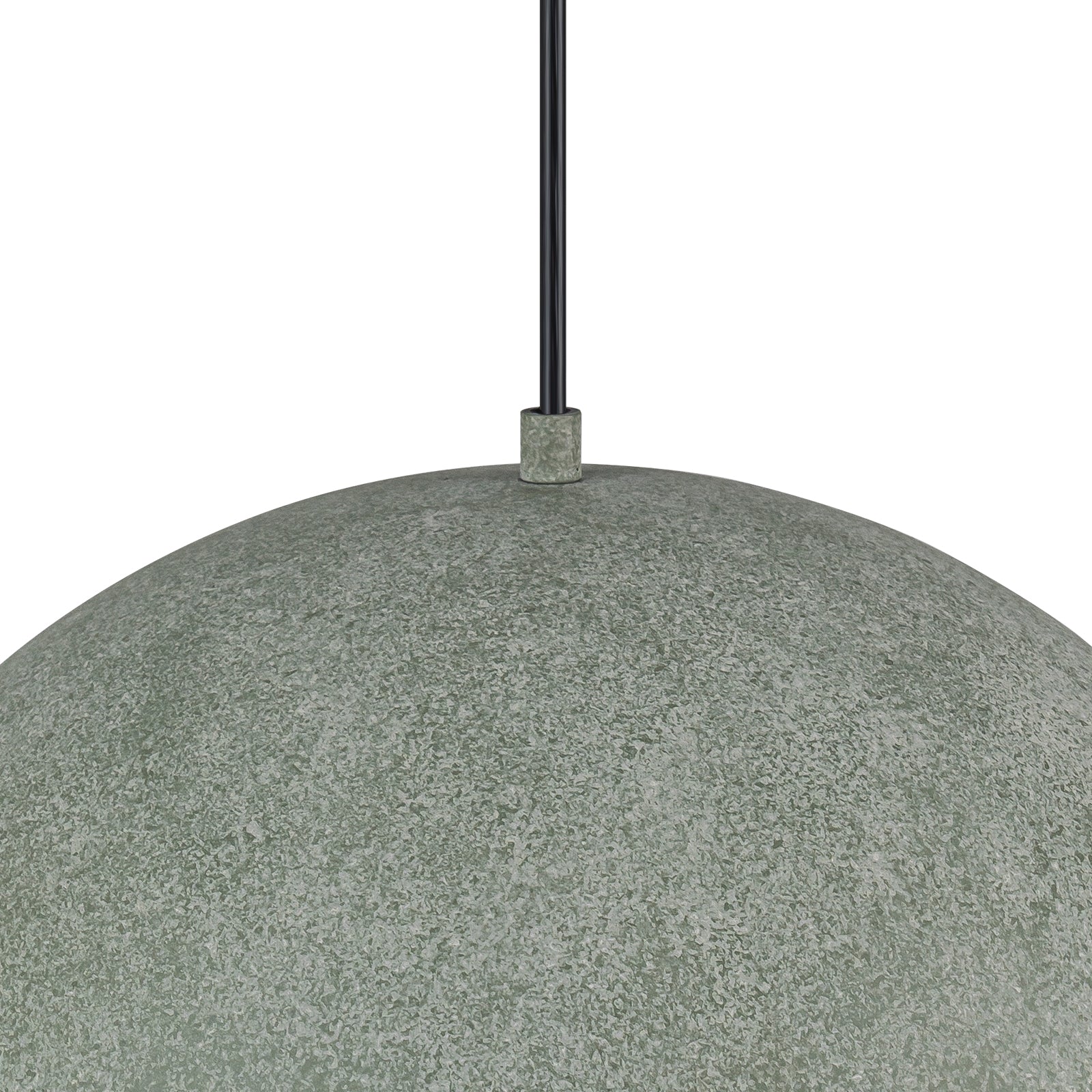 Glowlings 1-Light Modern Textured Green Dome Pendant Light Island Light