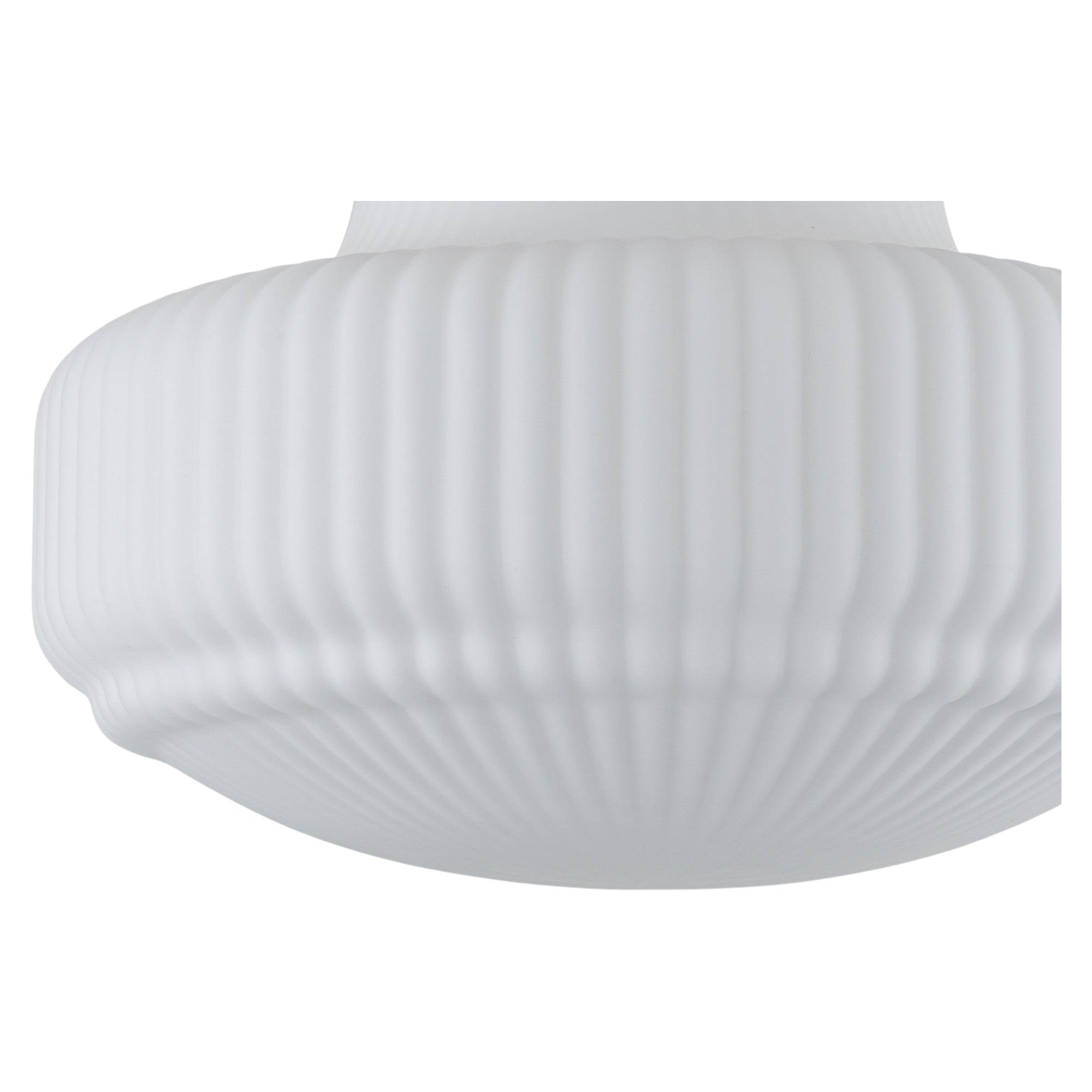 Glowlings 1-Light Modern 11"Wide Black Ribbed Opal Glass Dome Semi-Flush Mount Ceiling Light