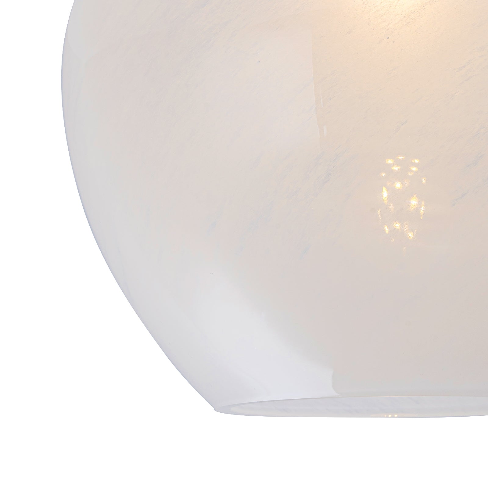 Glowlings 1-Light Modern Opal Glass Small Semi-Flush Mount Ceiling Light