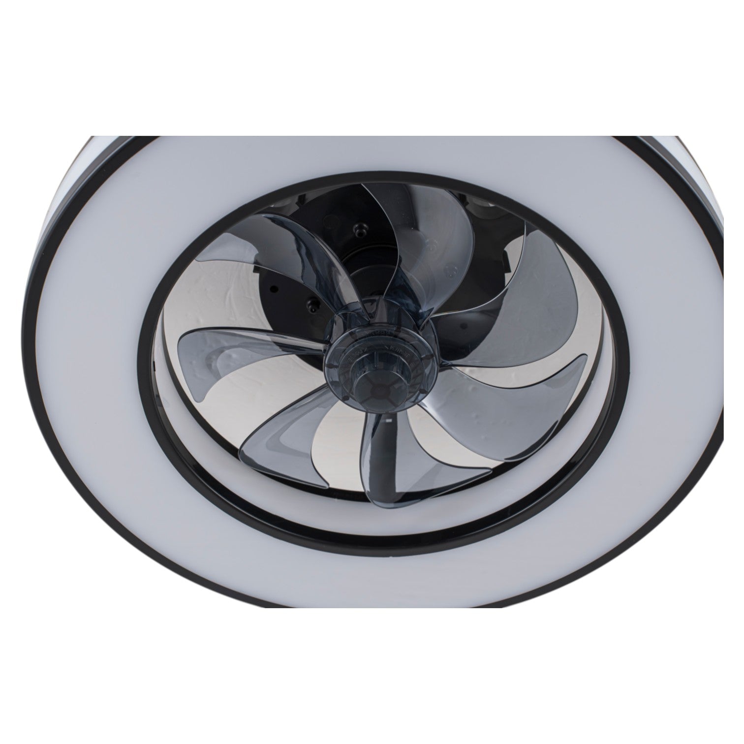 Glowlings 1-Light Modern Dimmable CCT Flush Mount Ceiling Fan with RGB Lights & Remote, Low Profile Fandelier with Smart APP Control