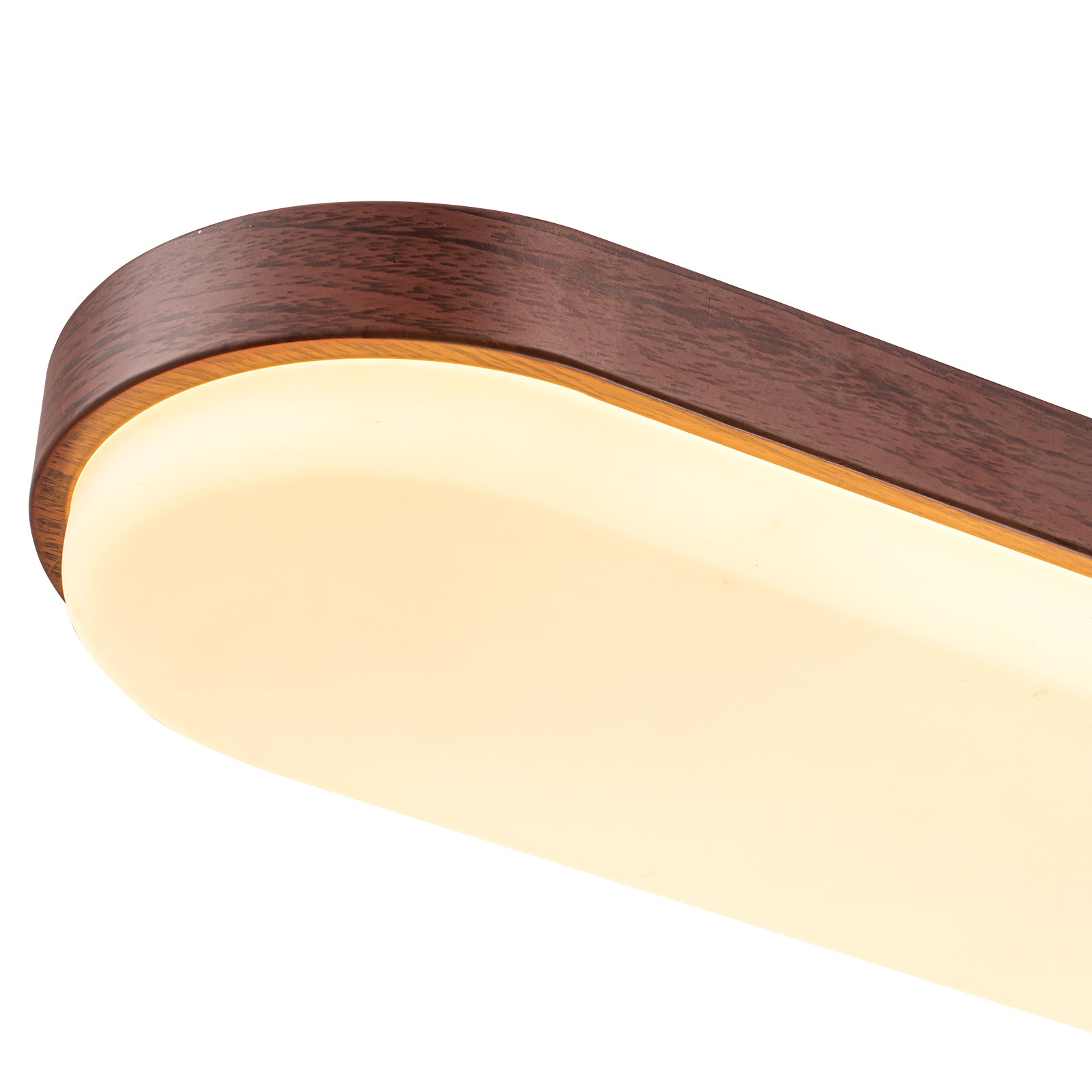 Glowlings 1-Light Modern 39"Wide DIP Switch Dimmable LED Linear Wood Pendant Light