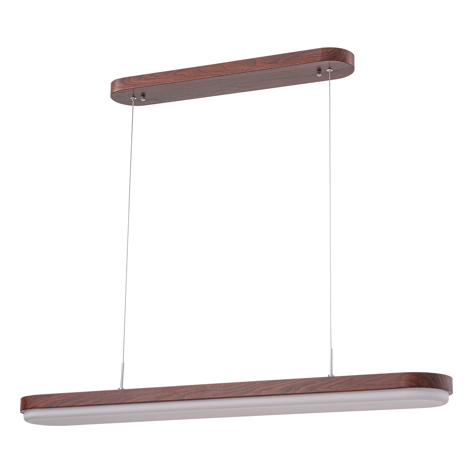 Glowlings 1-Light Modern 39"Wide DIP Switch Dimmable LED Linear Wood Pendant Light