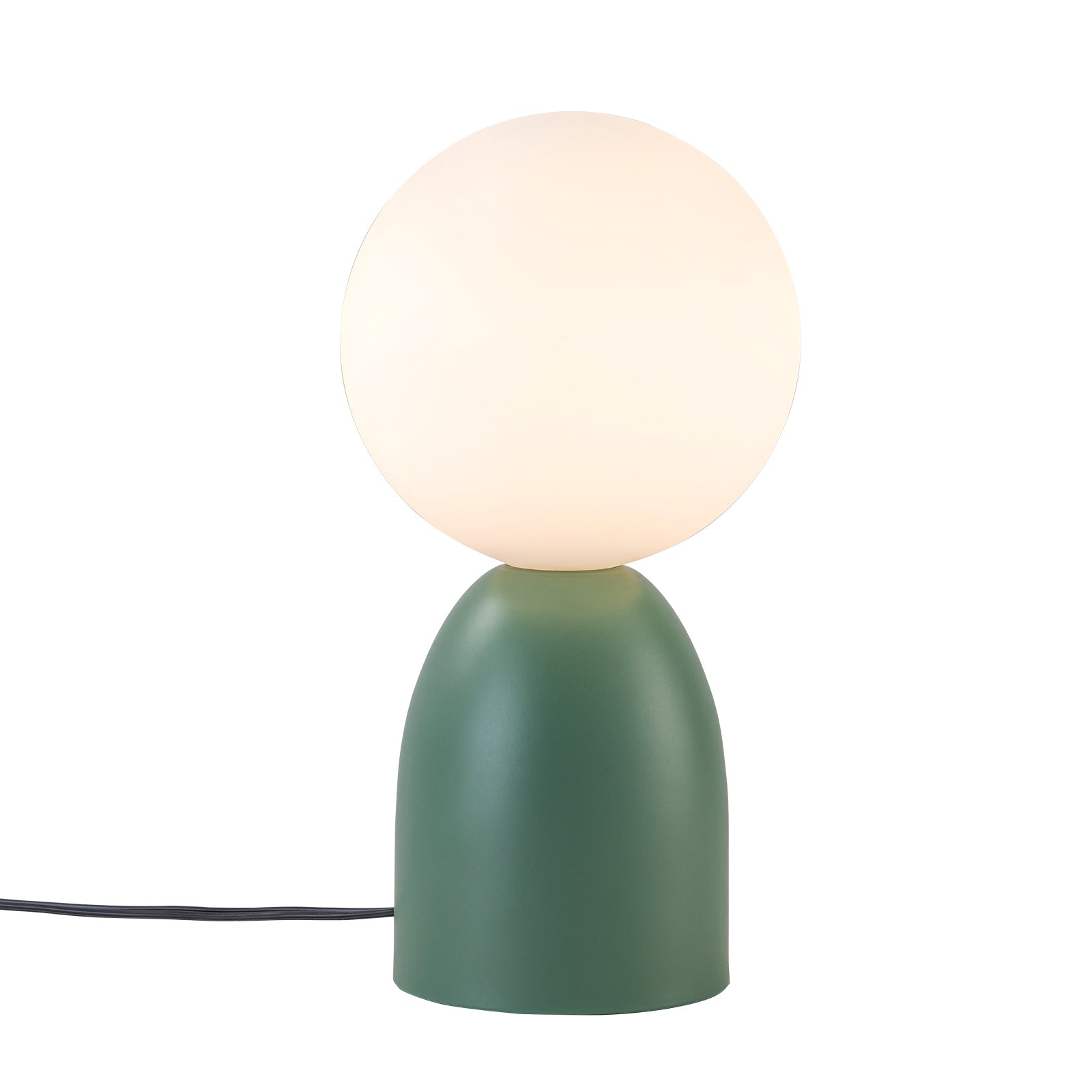 Glowlings 1-Light Modern Green Opal Glass Small Side Table Lamp