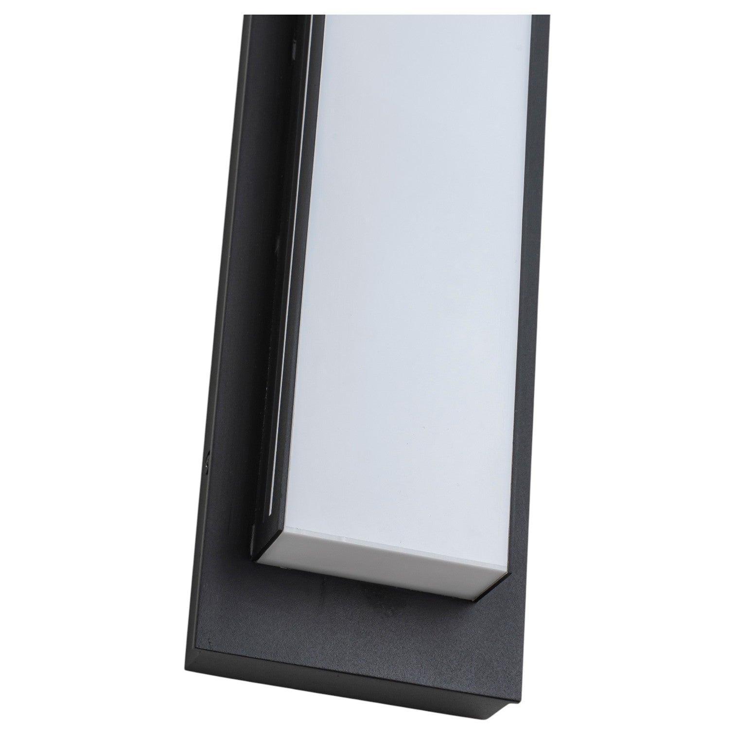 Glowlings 1-Light Modern IP44 Matte Black Linear Warm White 3000K LED Outdoor Wall Sconce