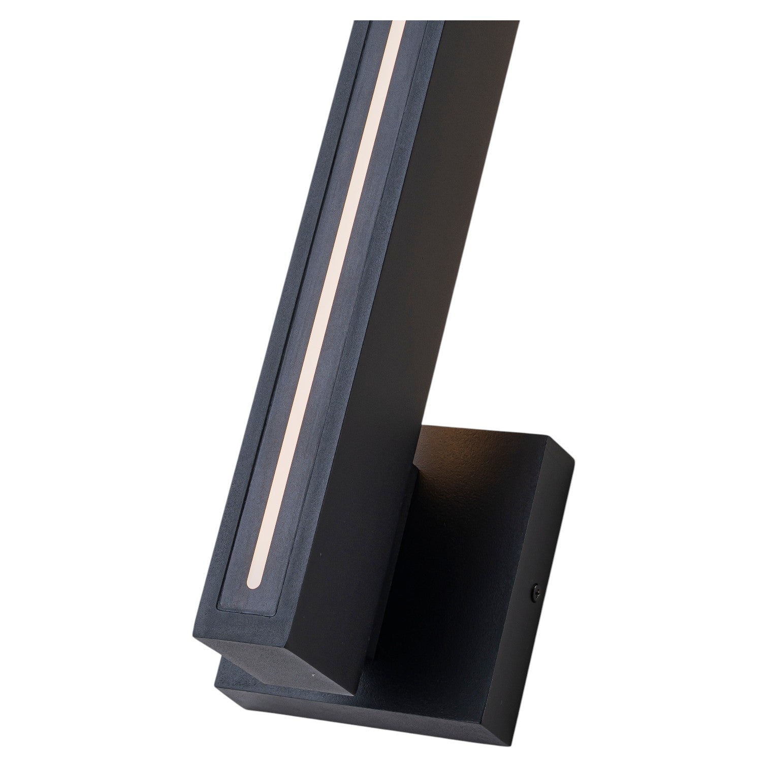 Glowlings 1-Light Modern 24"High Linear Black LED Outdoor Wall Sconce, IP54 Waterproof Exterior Lights for House