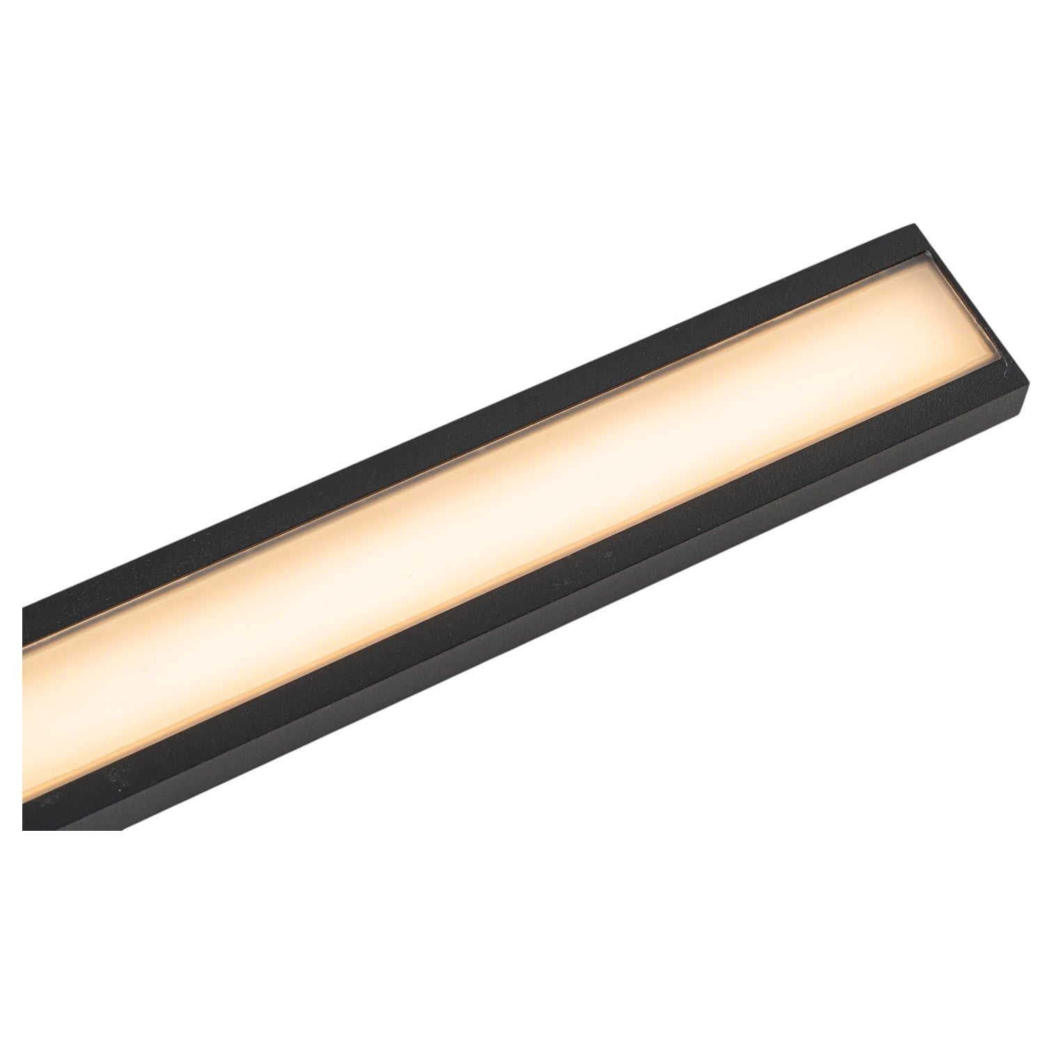 Glowlings 1-Light Modern 24"High Linear Black LED Outdoor Wall Sconce, IP54 Waterproof Exterior Lights for House