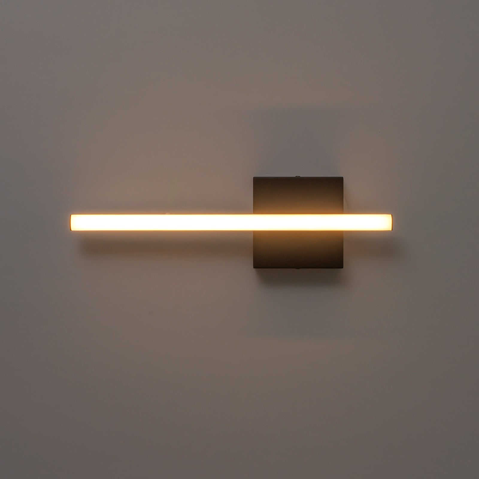 Glowlings Modern 1-Light Linear Dimmable 3000K Matte Black LED Wall Sconce
