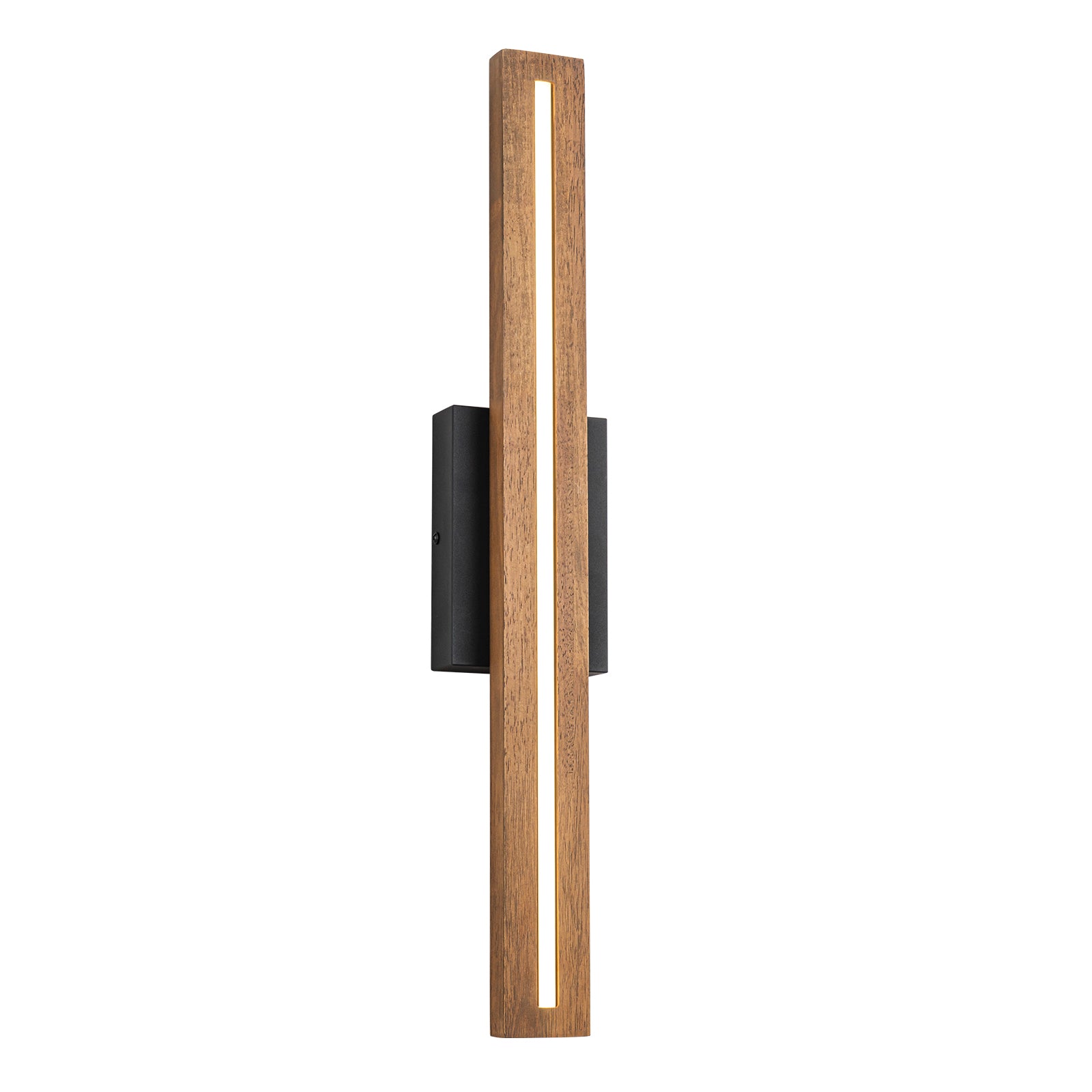 Glowlings 1/2-Light Modern Linear Wooden Indoor LED Wall Sconce