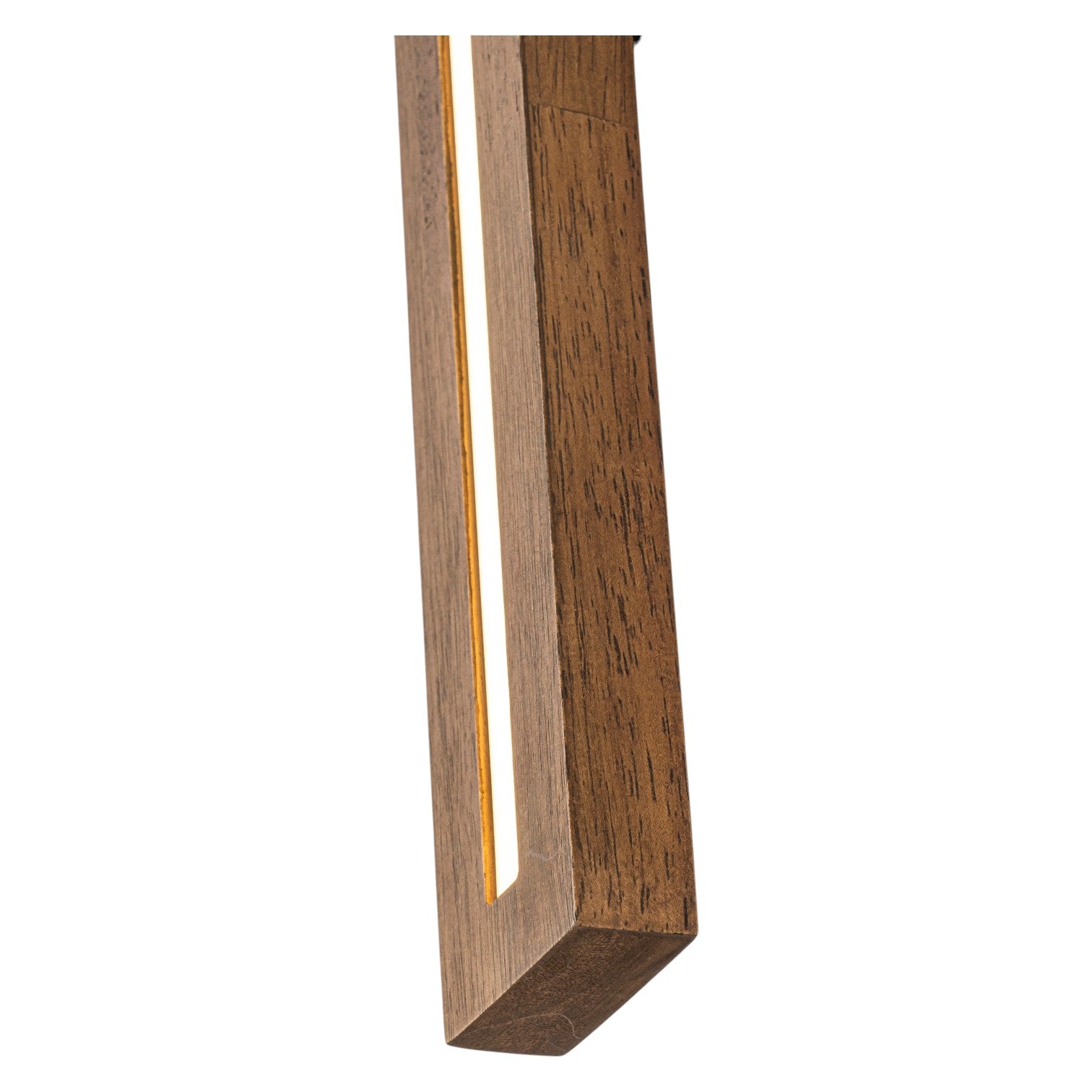 Glowlings 1/2-Light Modern Linear Wooden Indoor LED Wall Sconce