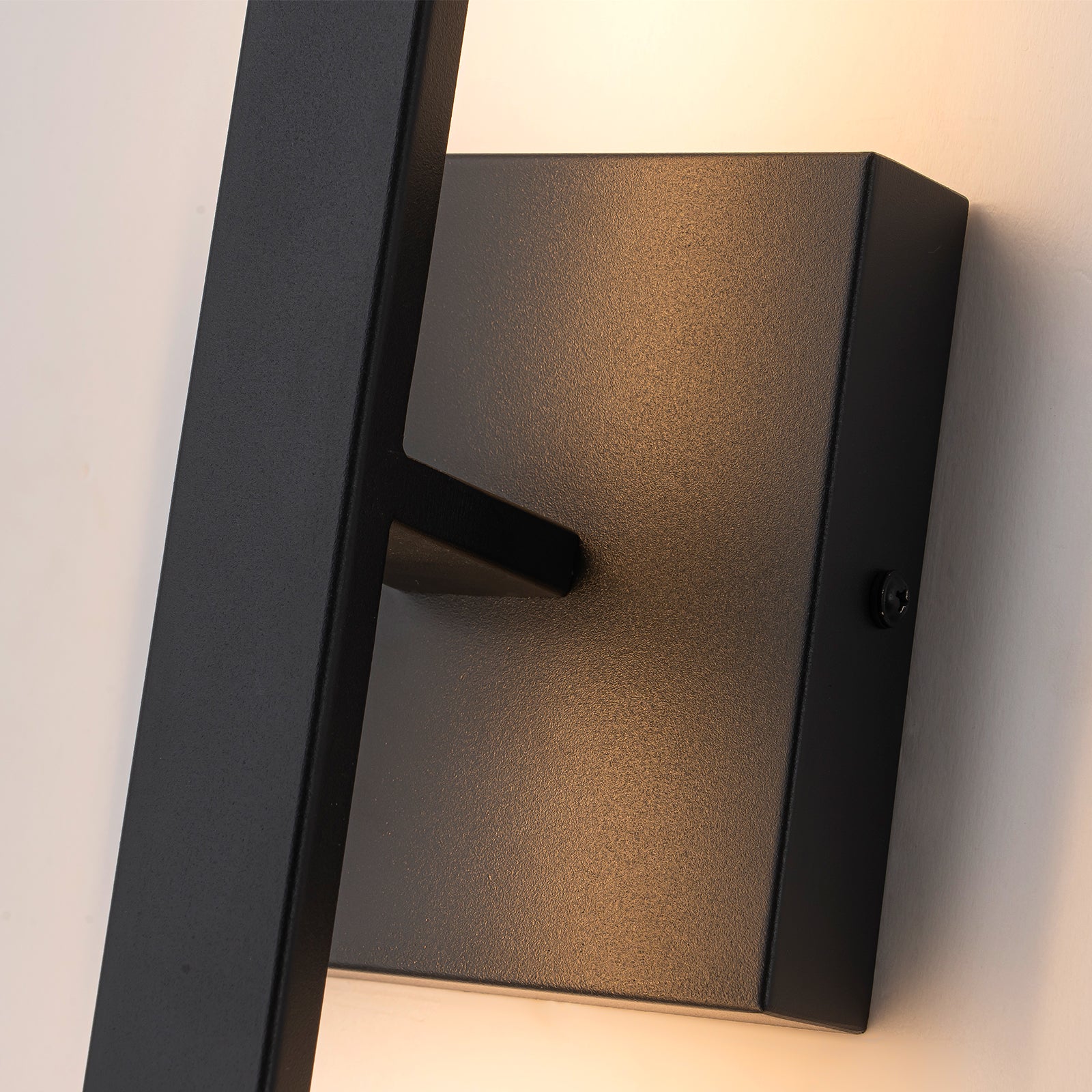 Glowlings 1-Light Modern 32"High IP54 Matte Black LED Indoor/Outdoor Wall Sconce Picture Light