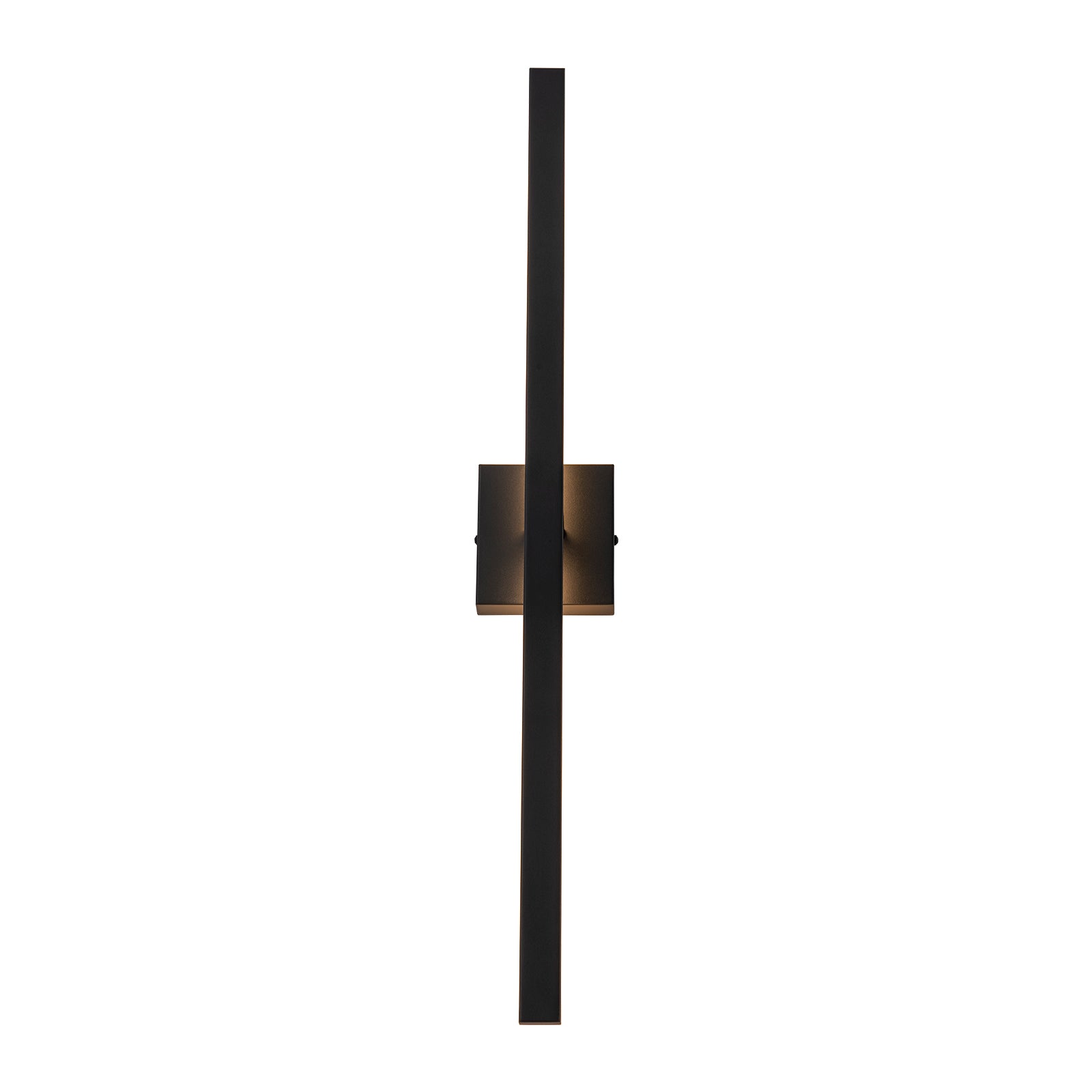Glowlings 1-Light Modern 32"High IP54 Matte Black LED Indoor/Outdoor Wall Sconce Picture Light