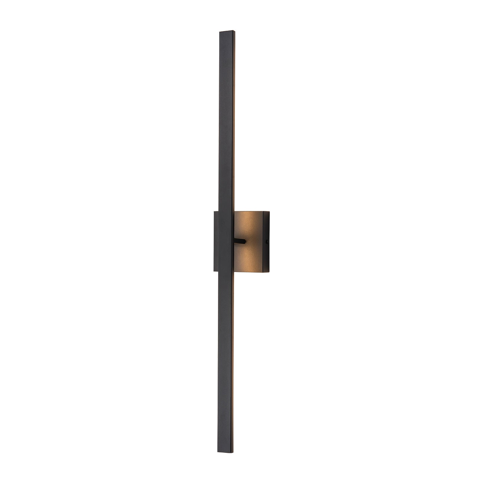Glowlings 1-Light Modern 32"High IP54 Matte Black LED Indoor/Outdoor Wall Sconce Picture Light