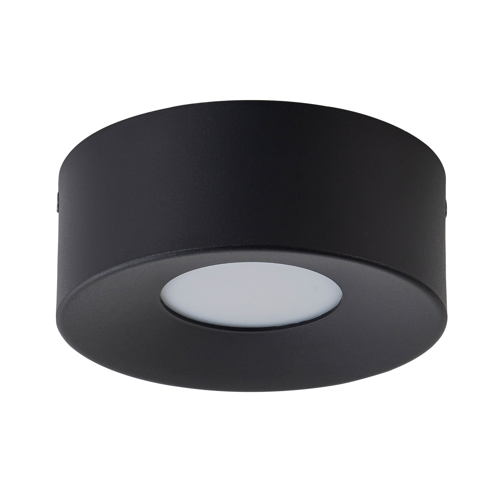 Glowlings 1-Light Modern Matte Black Mini LED Flush Mount Ceiling Light