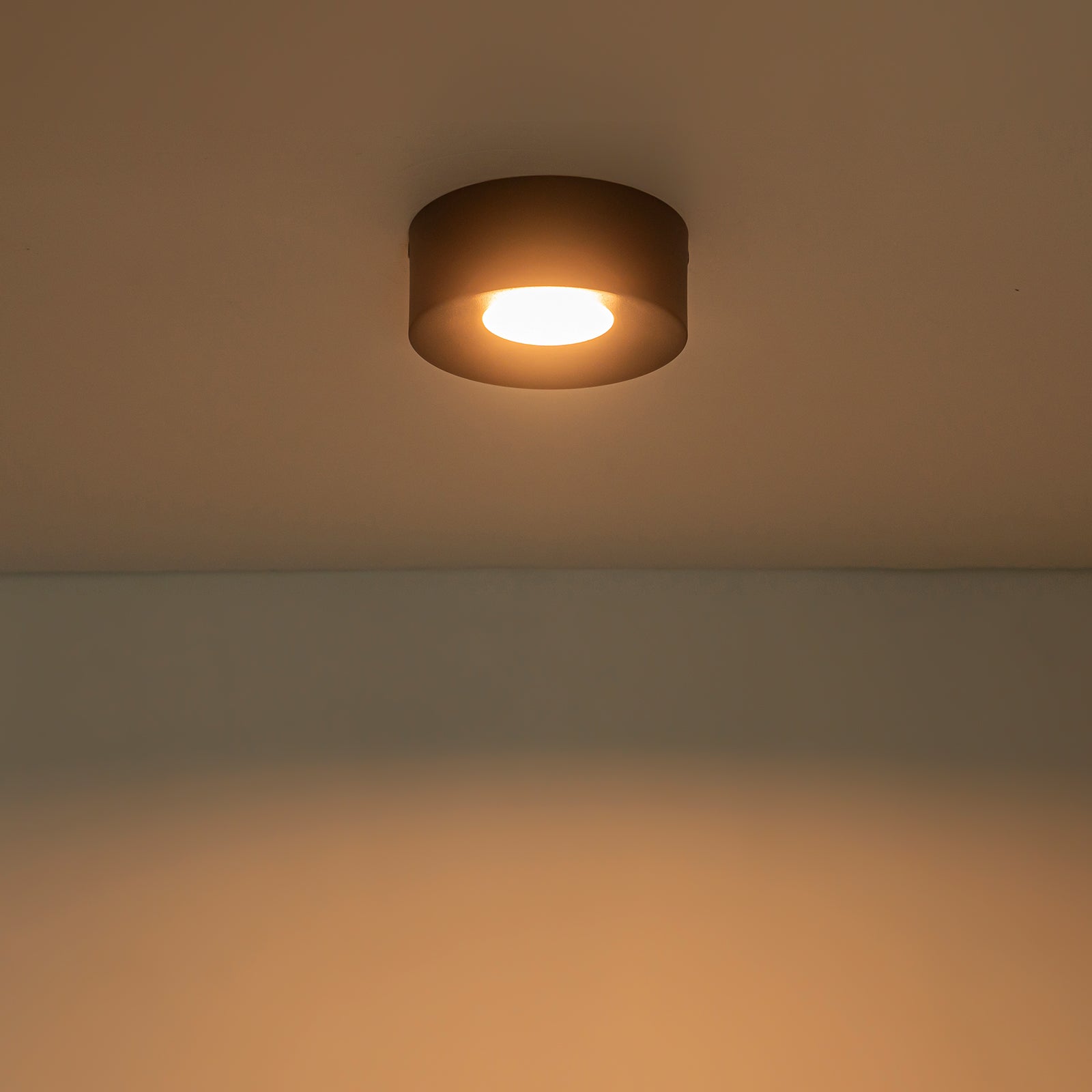 Glowlings 1-flammige, moderne, mattschwarze Mini-LED-Deckenleuchte