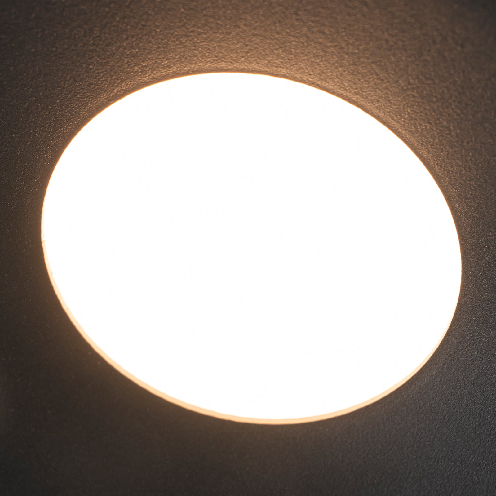 Glowlings 1-flammige, moderne, mattschwarze Mini-LED-Deckenleuchte