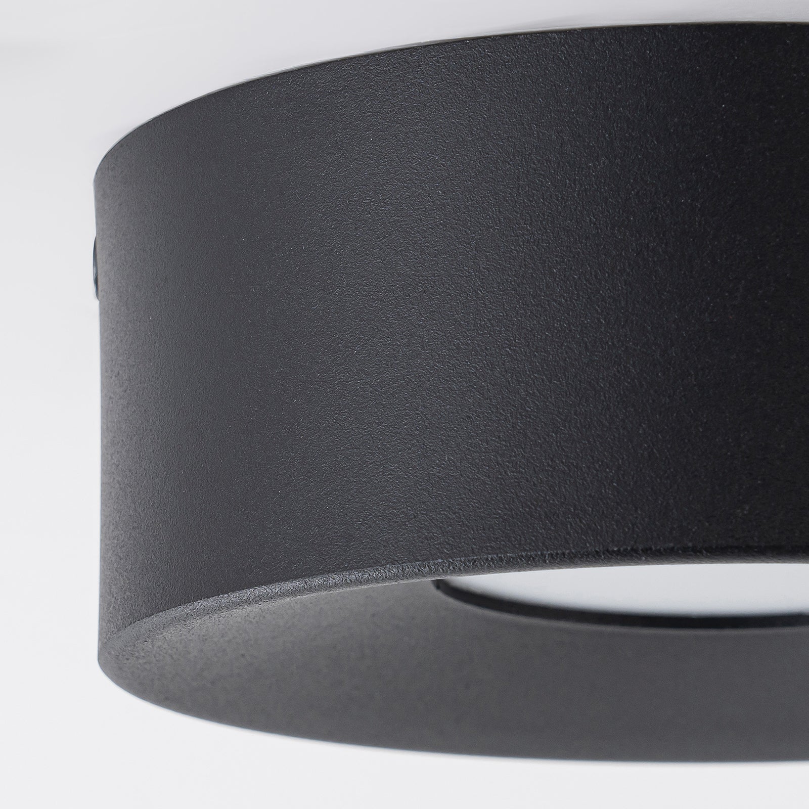 Glowlings 1-Light Modern Matte Black Mini LED Flush Mount Ceiling Light
