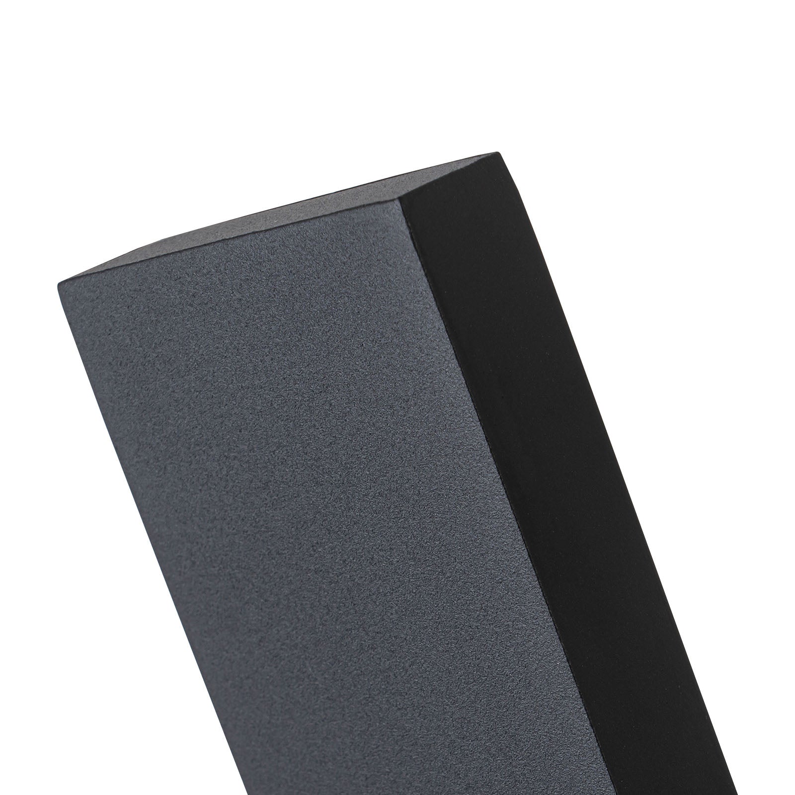 Glowlings 1-Light Modern Rectangular Matte Black LED Outdoor Wall Sconce
