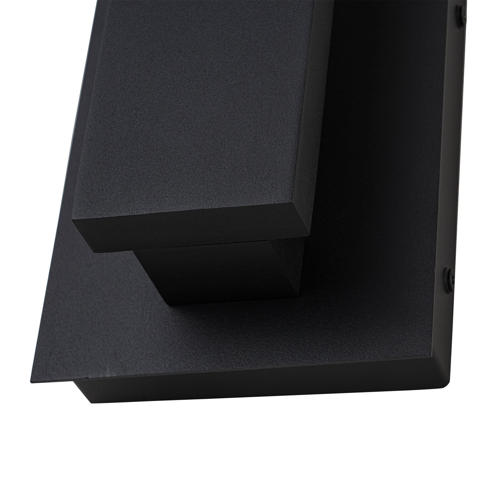 Glowlings 1-Light Modern Rectangular Matte Black LED Outdoor Wall Sconce