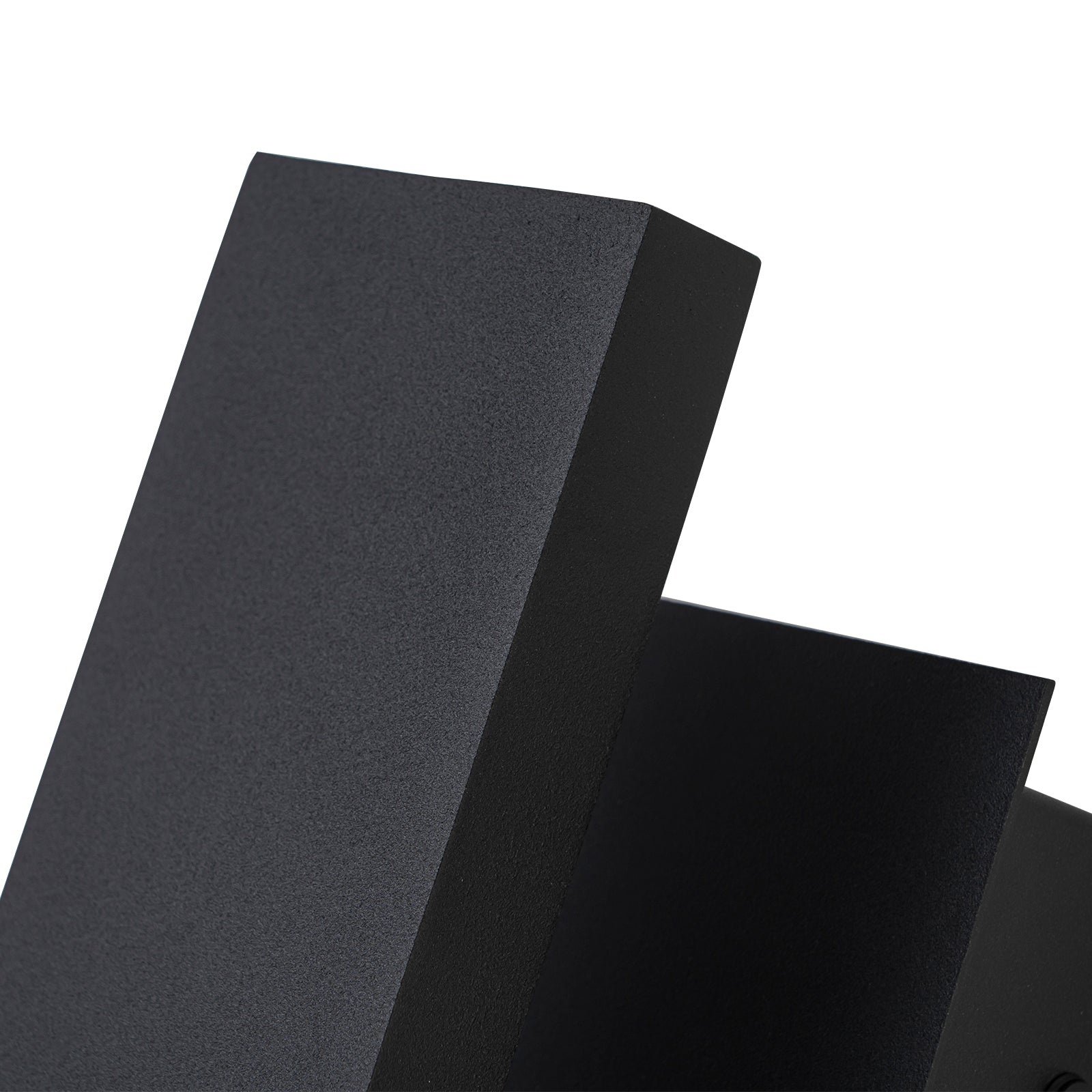 Glowlings 1-Light Modern Rectangular Matte Black LED Outdoor Wall Sconce