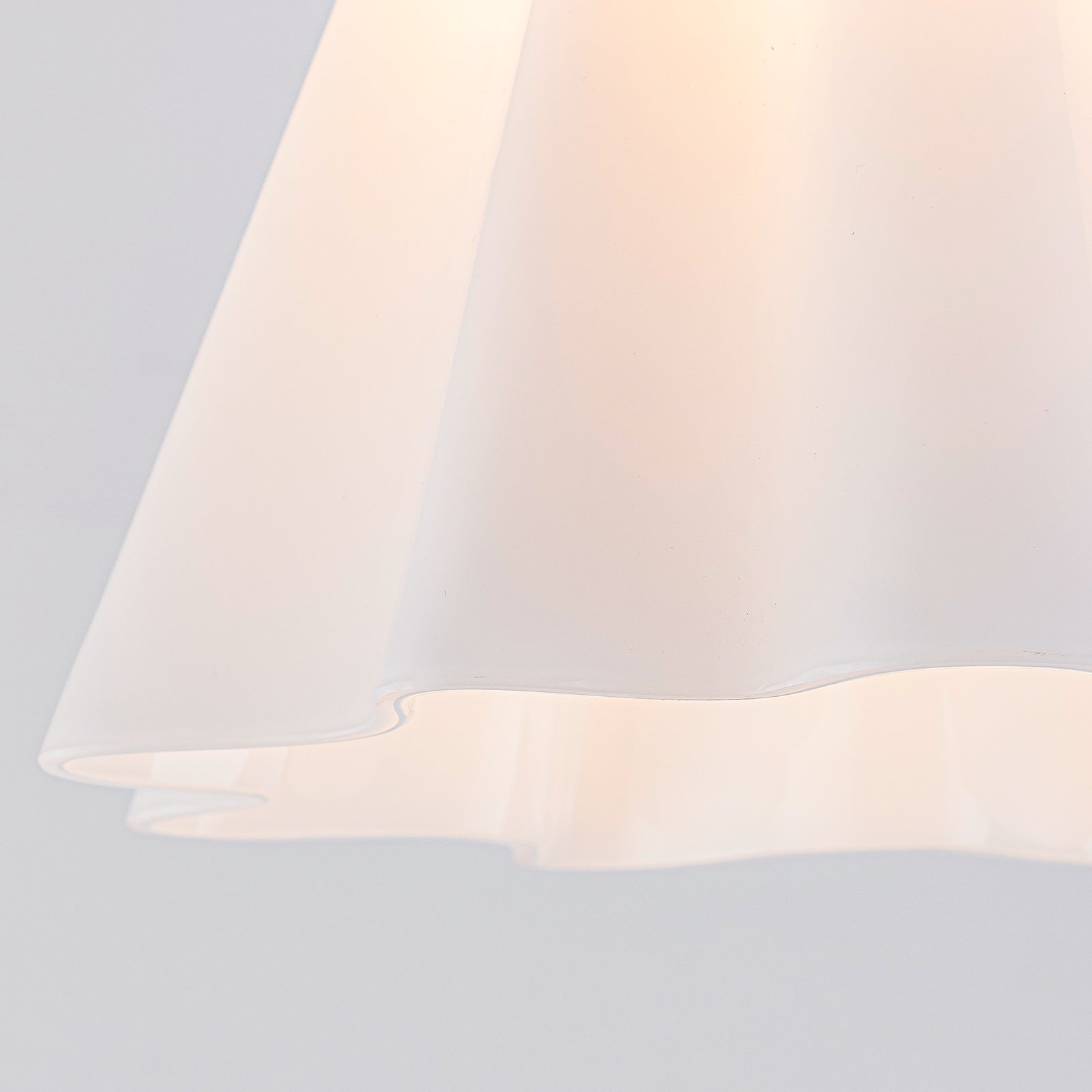Glowlings 1-Light Modern Opal Glass Cone Flower Flush Mount Ceiling Light