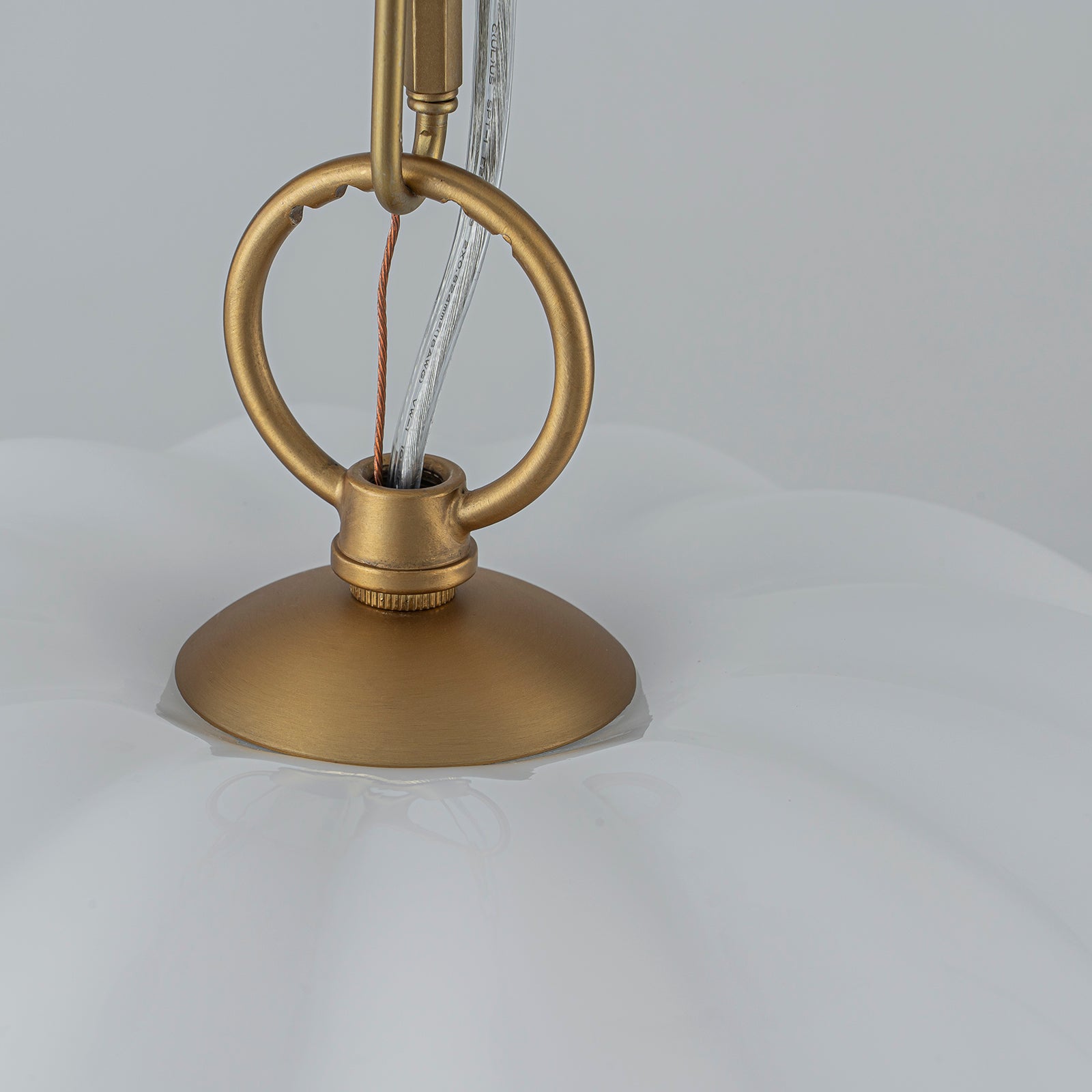 Glowlings 1-Light Modern 16"Wide Opal Glass Dome Pendant Light Island Light