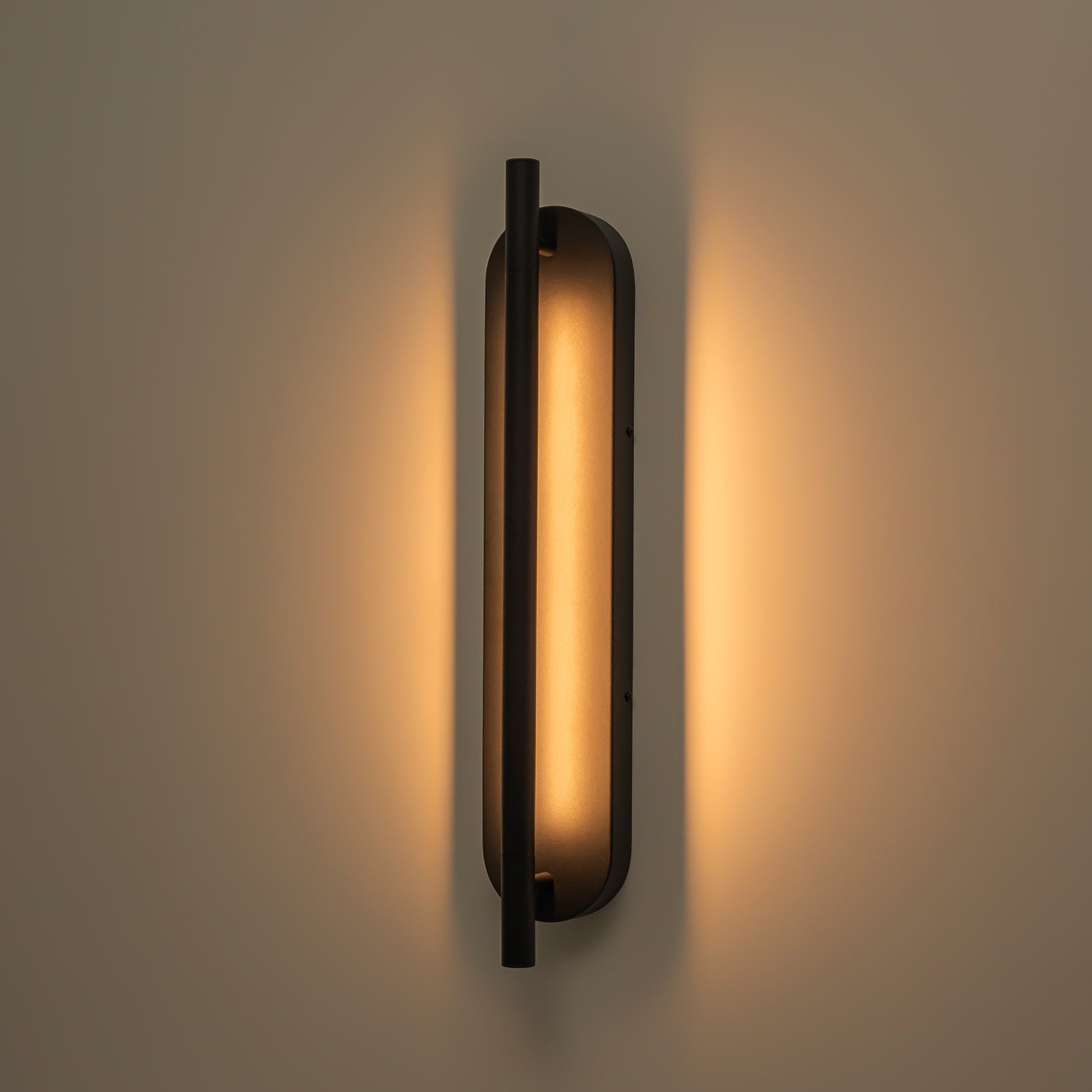 Glowlings 1-Light Modern 350° Rotatable 3000K Matte Black LED Wall Sconce