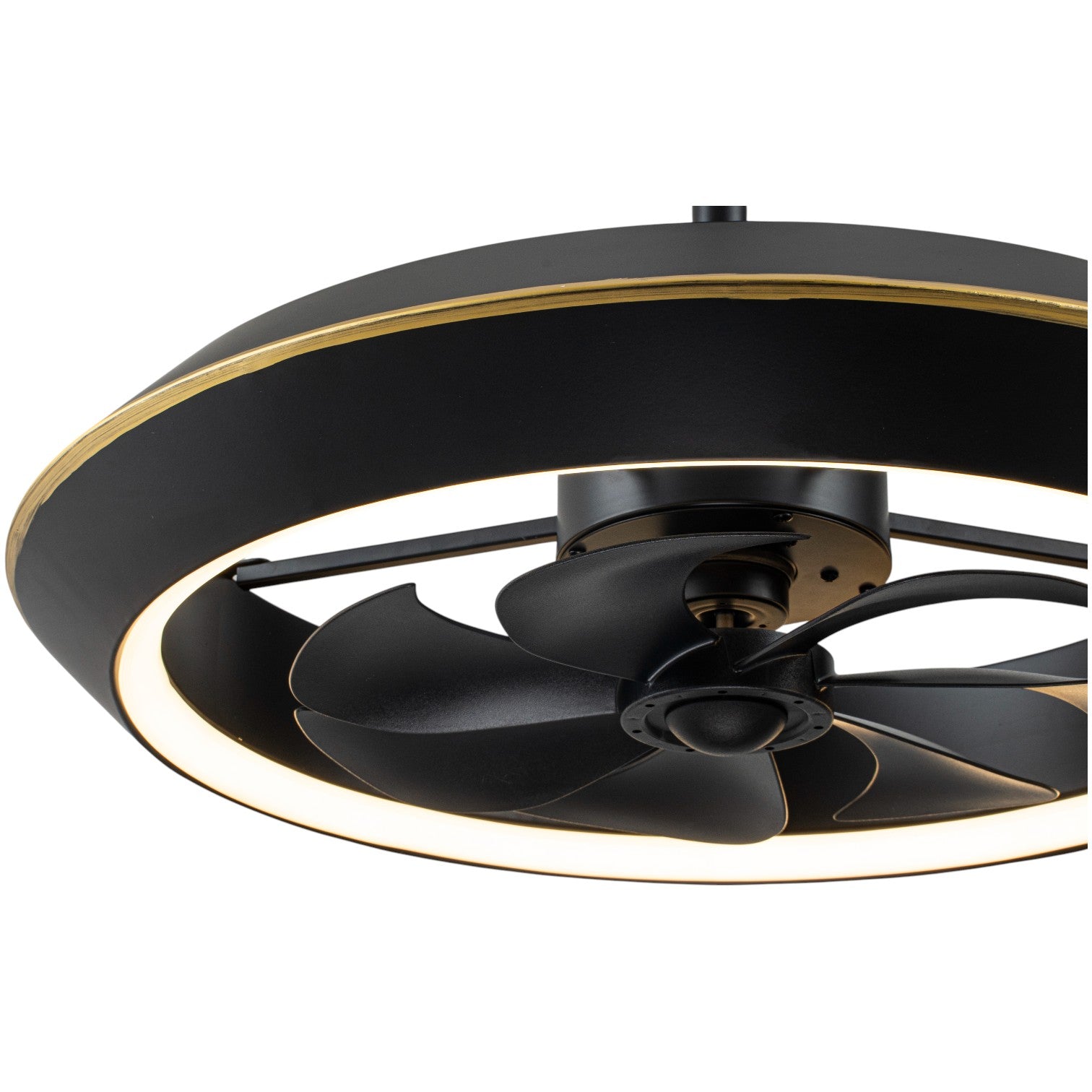 Glowlings 1-Light Modern Stepless Dimming Ring LED Ceiling Fan with Light Remote Control