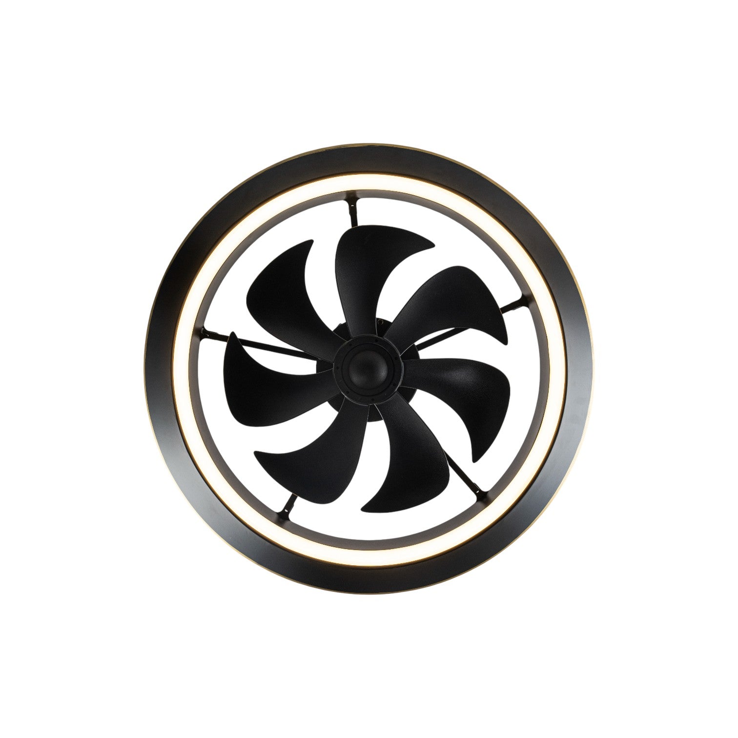 Glowlings 1-Light Modern Stepless Dimming Ring LED Ceiling Fan with Light Remote Control