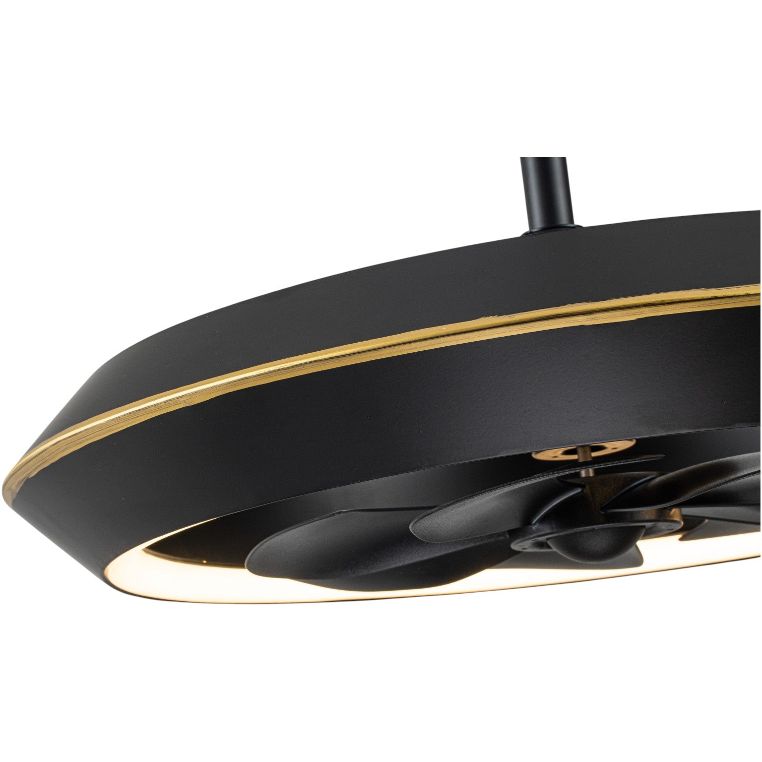 Glowlings 1-Light Modern Stepless Dimming Ring LED Ceiling Fan with Light Remote Control