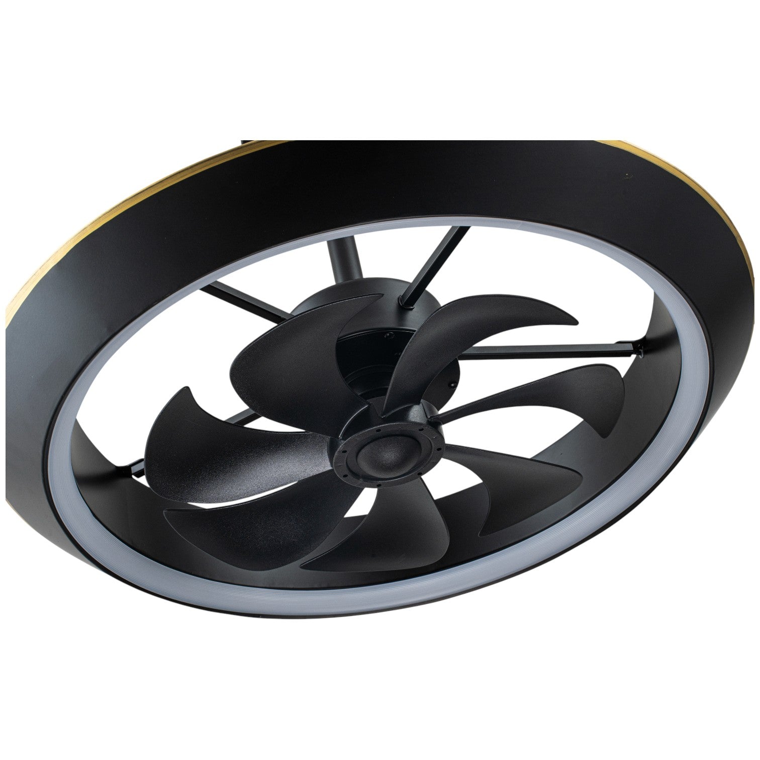 Glowlings 1-Light Modern Stepless Dimming Ring LED Ceiling Fan with Light Remote Control