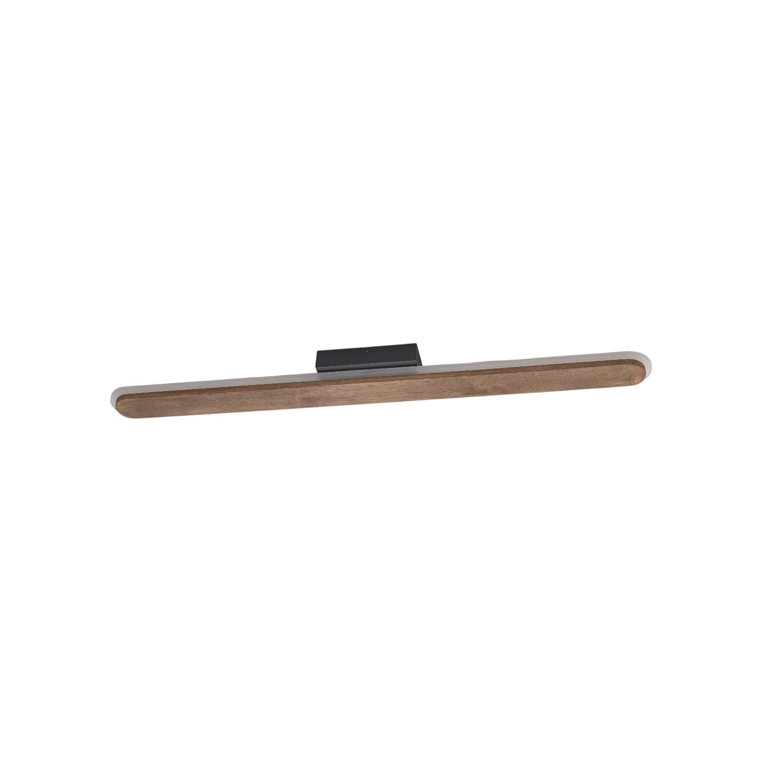 Glowlings 1-Light Organic Modern 36"High Wooden Walnut Finish Linear LED Wall Sconce