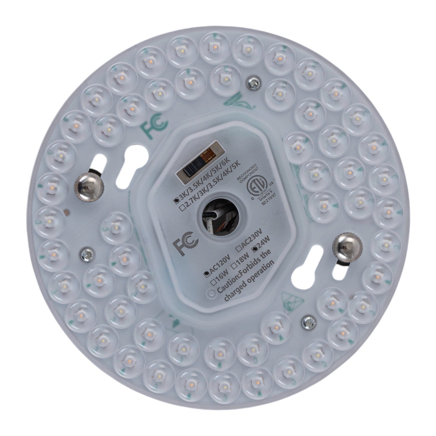 Glowlings 1-Light Modern 11"Wide Round Opal Glass LED Flush Mount with 5-CCT Selectable Switch