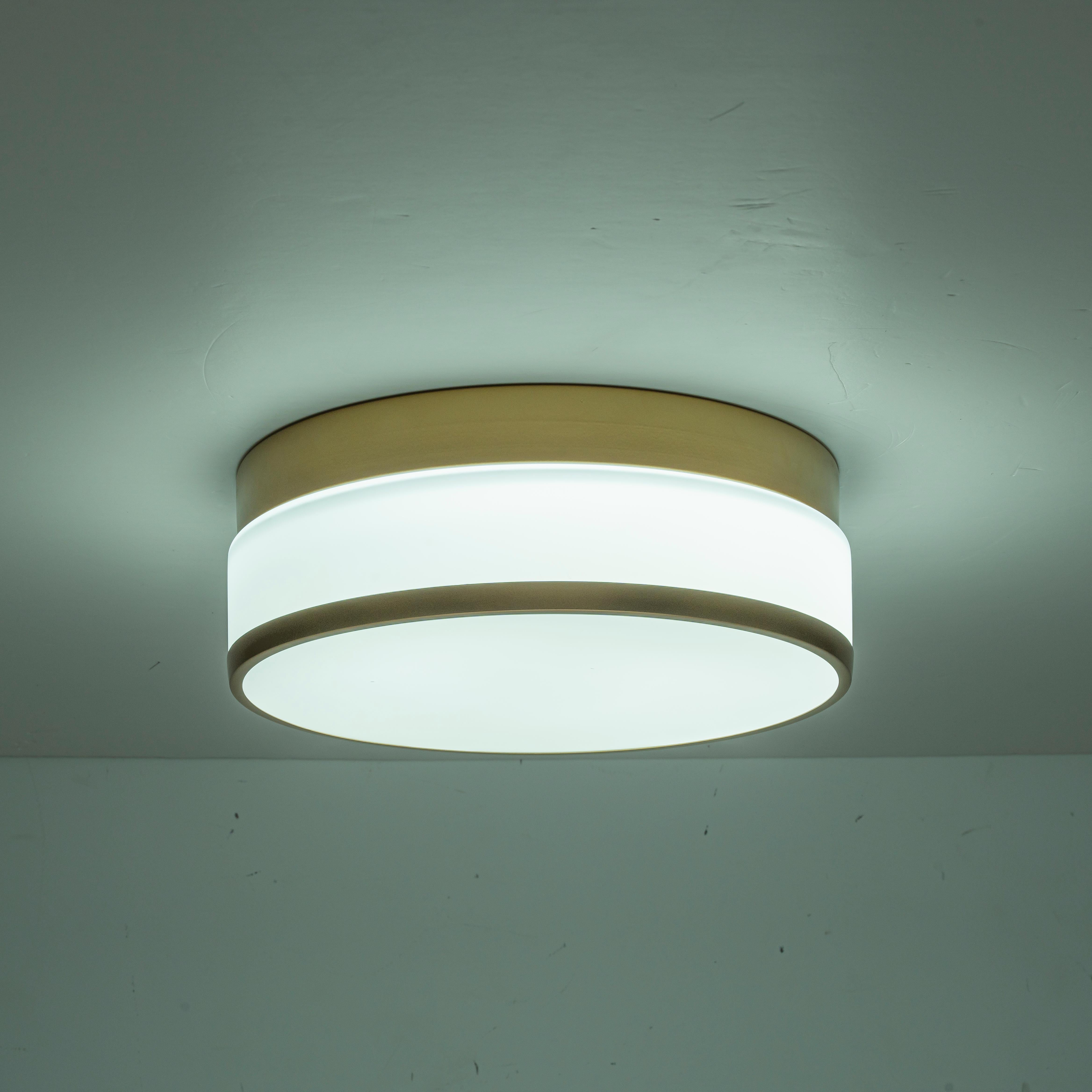 Glowlings 1-Light Modern 11"Wide Round Opal Glass LED Flush Mount with 5-CCT Selectable Switch