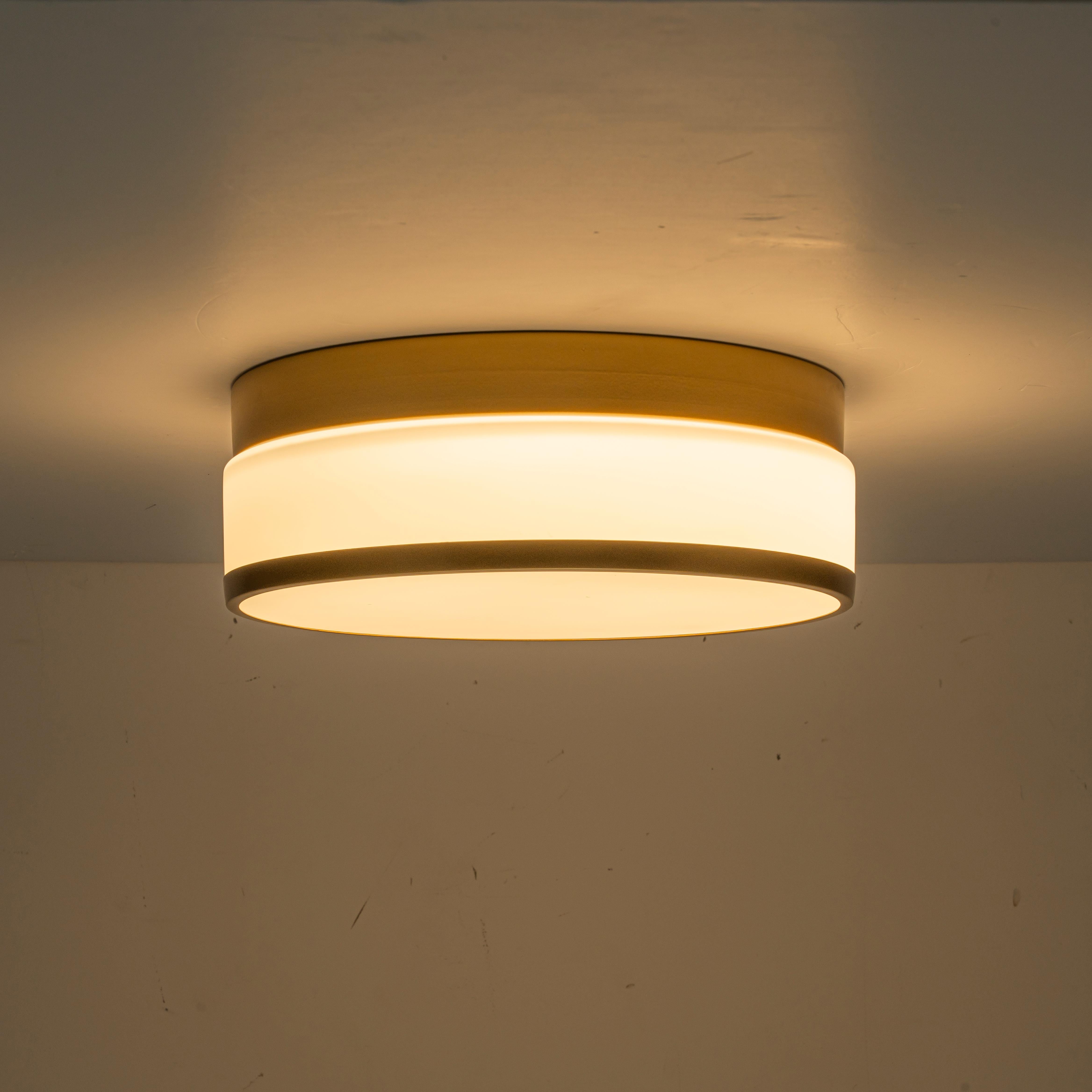 Glowlings 1-Light Modern 11"Wide Round Opal Glass LED Flush Mount with 5-CCT Selectable Switch