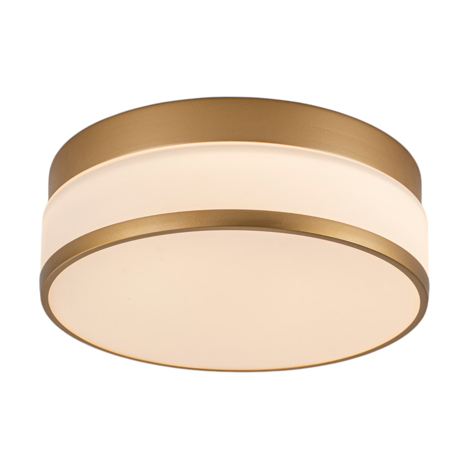 Glowlings 1-Light Modern 11"Wide Round Opal Glass LED Flush Mount with 5-CCT Selectable Switch