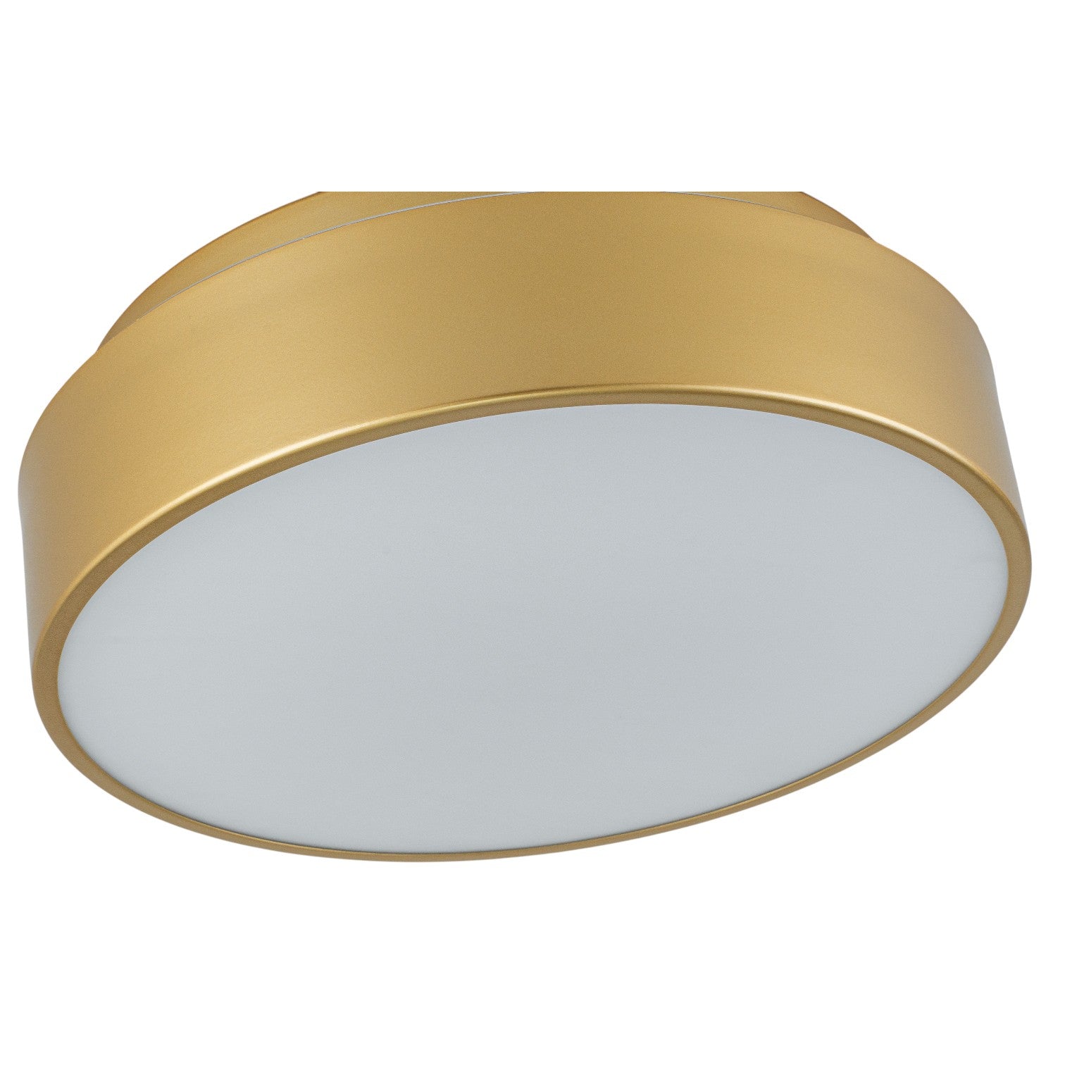 Glowlings 1-Light Modern 11"Wide Black/Warm Satin Gold Round Opal Glass LED Flush Mount with 5-CCT Selectable Switch
