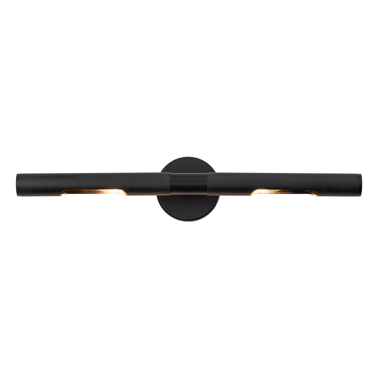 Glowlings 2-Light Modern 24"Wide Knurling Texture Antique Linear Picture Light Wall Sconce