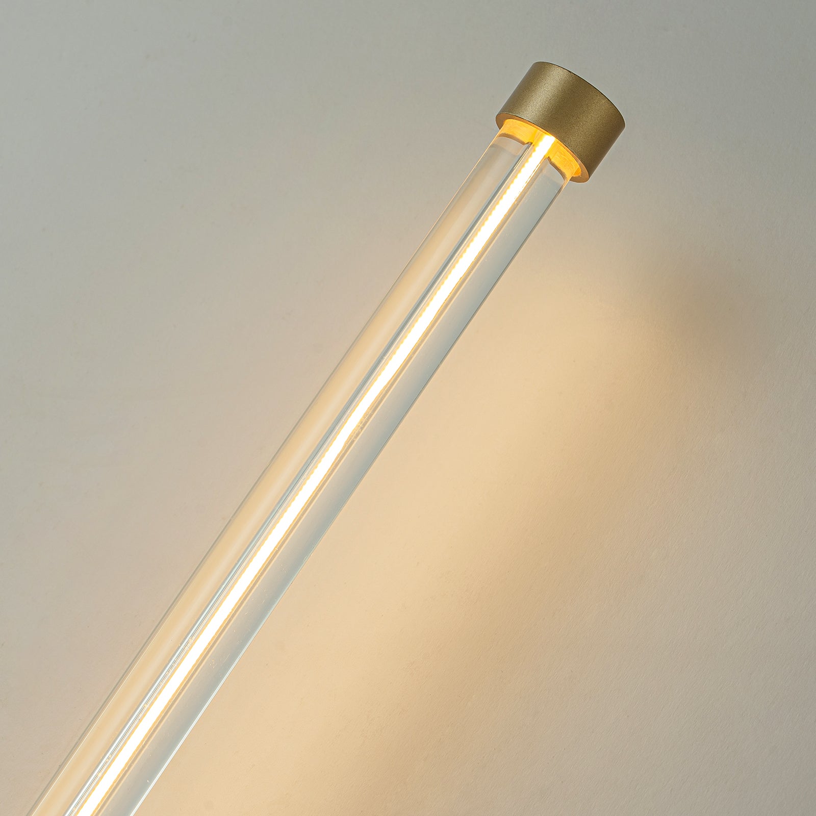Glowlings 2-Light Brass Clear Glass LED Bathroom Vanity Light Wall Sconce