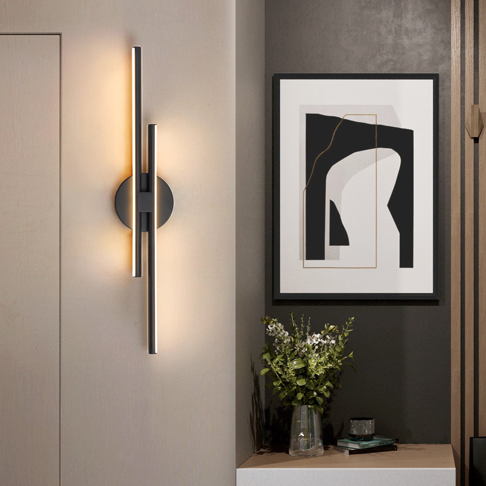 Glowlings Modern 2-Light 24"Wide Led Wall Sconce Bath Vanity Light Picture Light