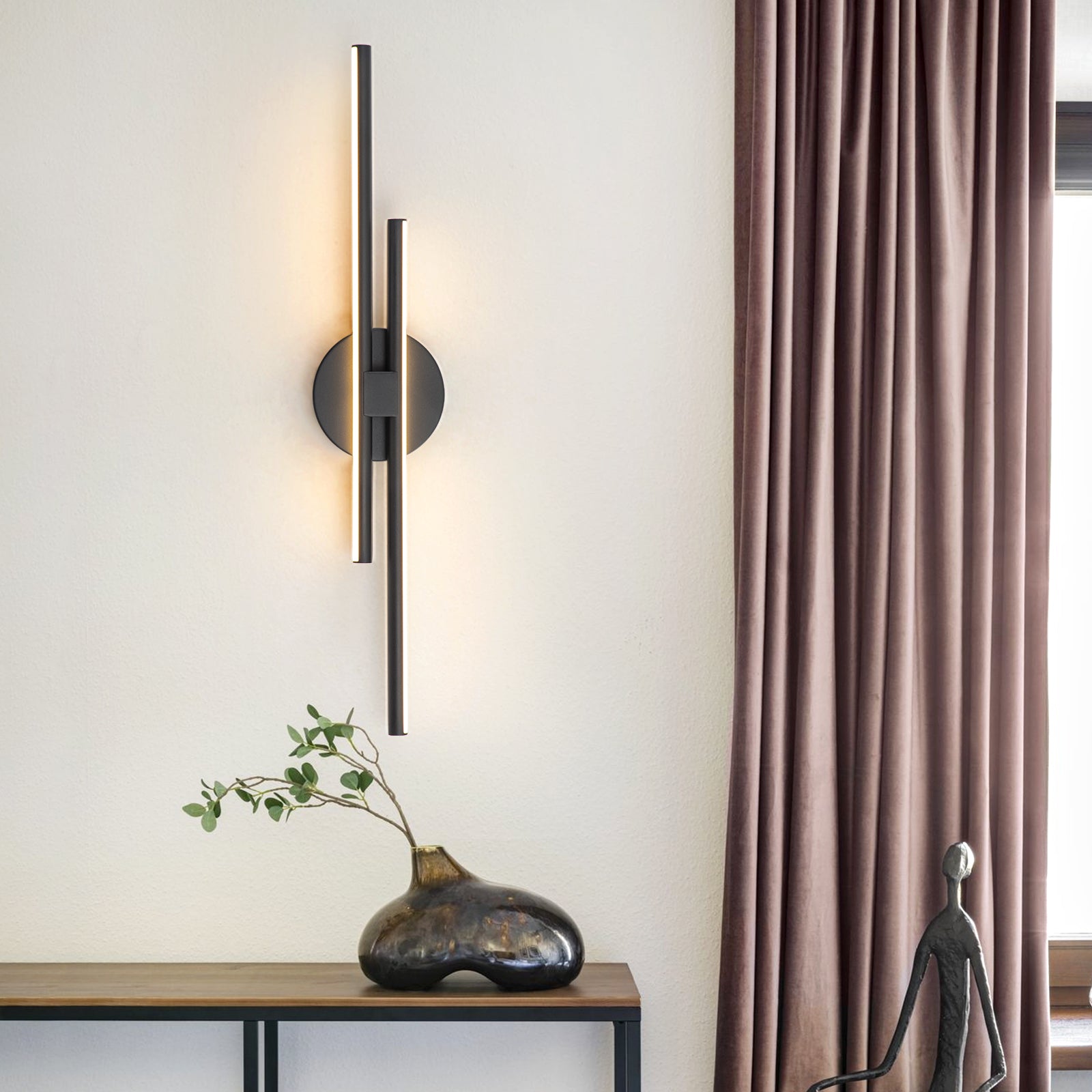 Glowlings Modern 2-Light 24"Wide Led Wall Sconce Bath Vanity Light Picture Light