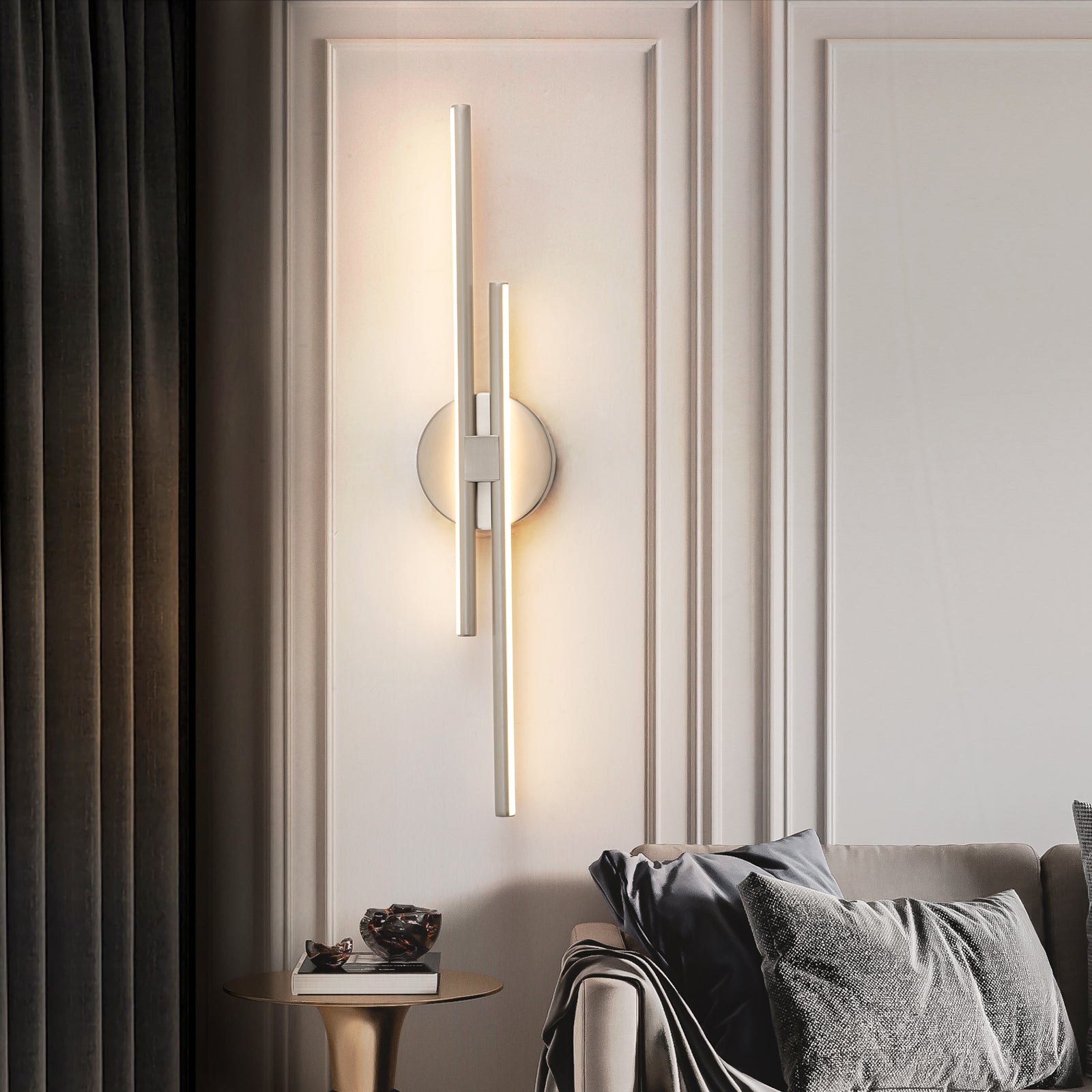 Glowlings Modern 2-Light 24"Wide Led Wall Sconce Bath Vanity Light Picture Light