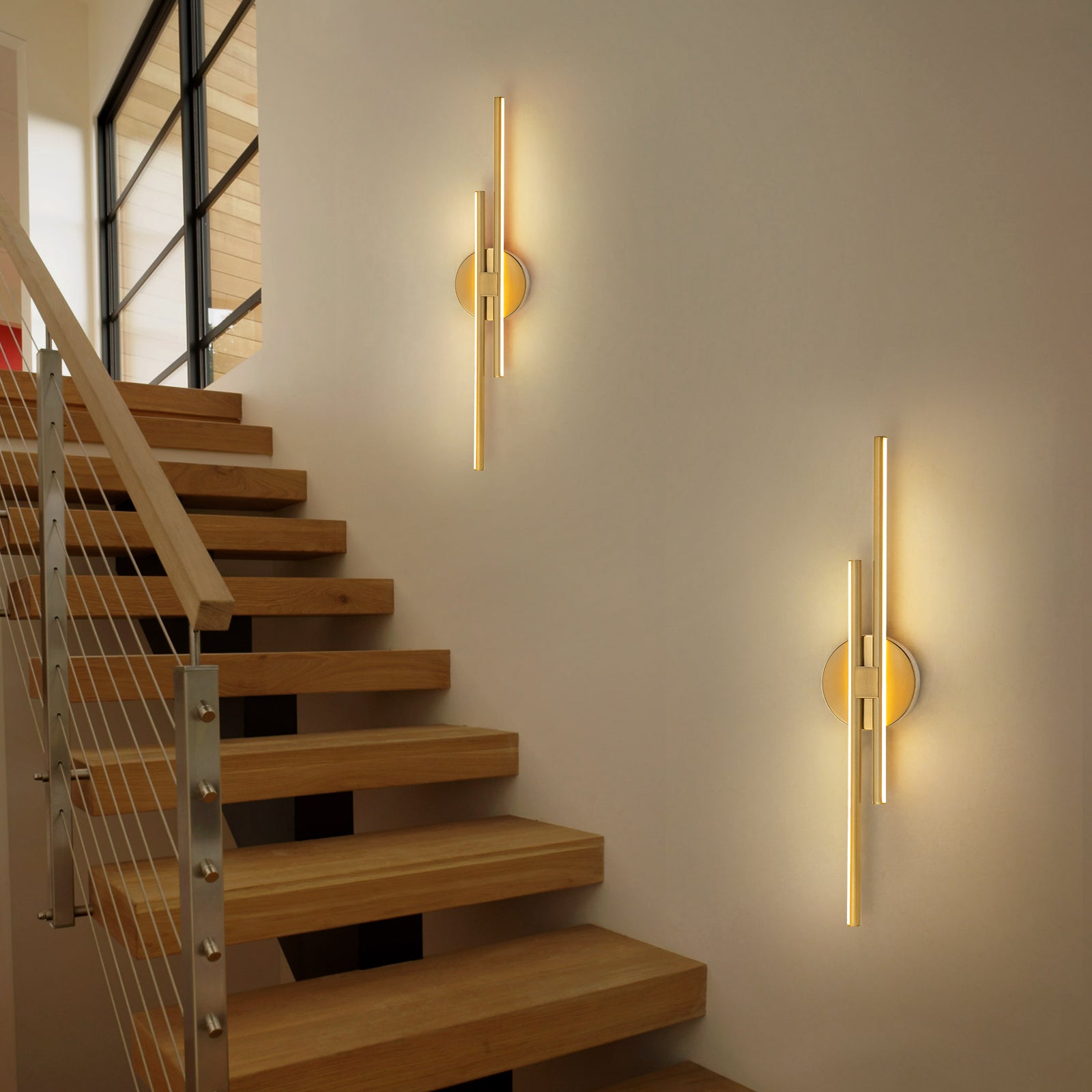 Glowlings Modern 2-Light 24"Wide Led Wall Sconce Bath Vanity Light Picture Light