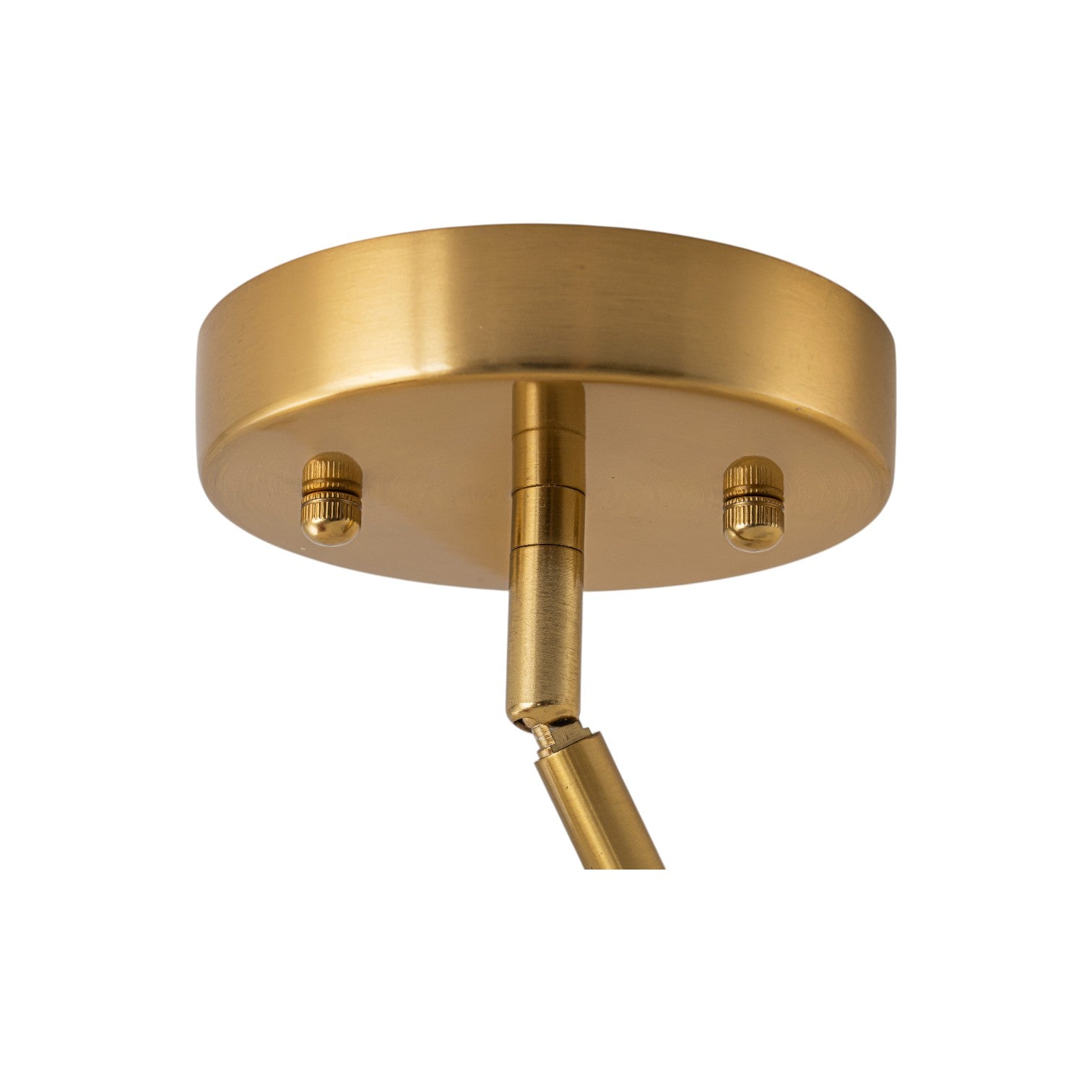 Glowlings 2-Light Luxury Brushed Brass Faux Alabaster Marble Bowl Shade Semi Flush Mount Ceiling Light