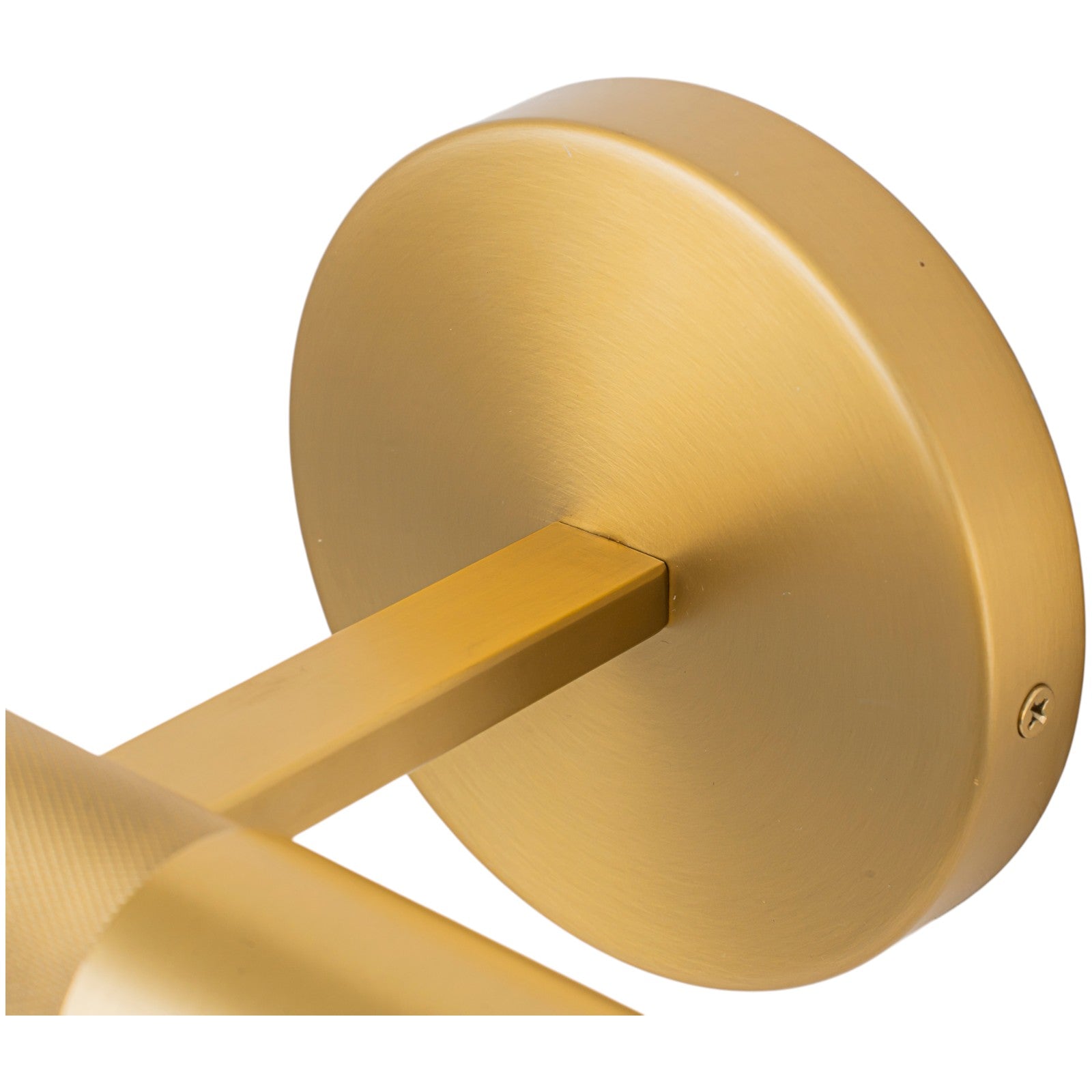 Glowlings 2-Light Modern 360° Rotated Brushed Brass Linear Wall Sconce Picture Light